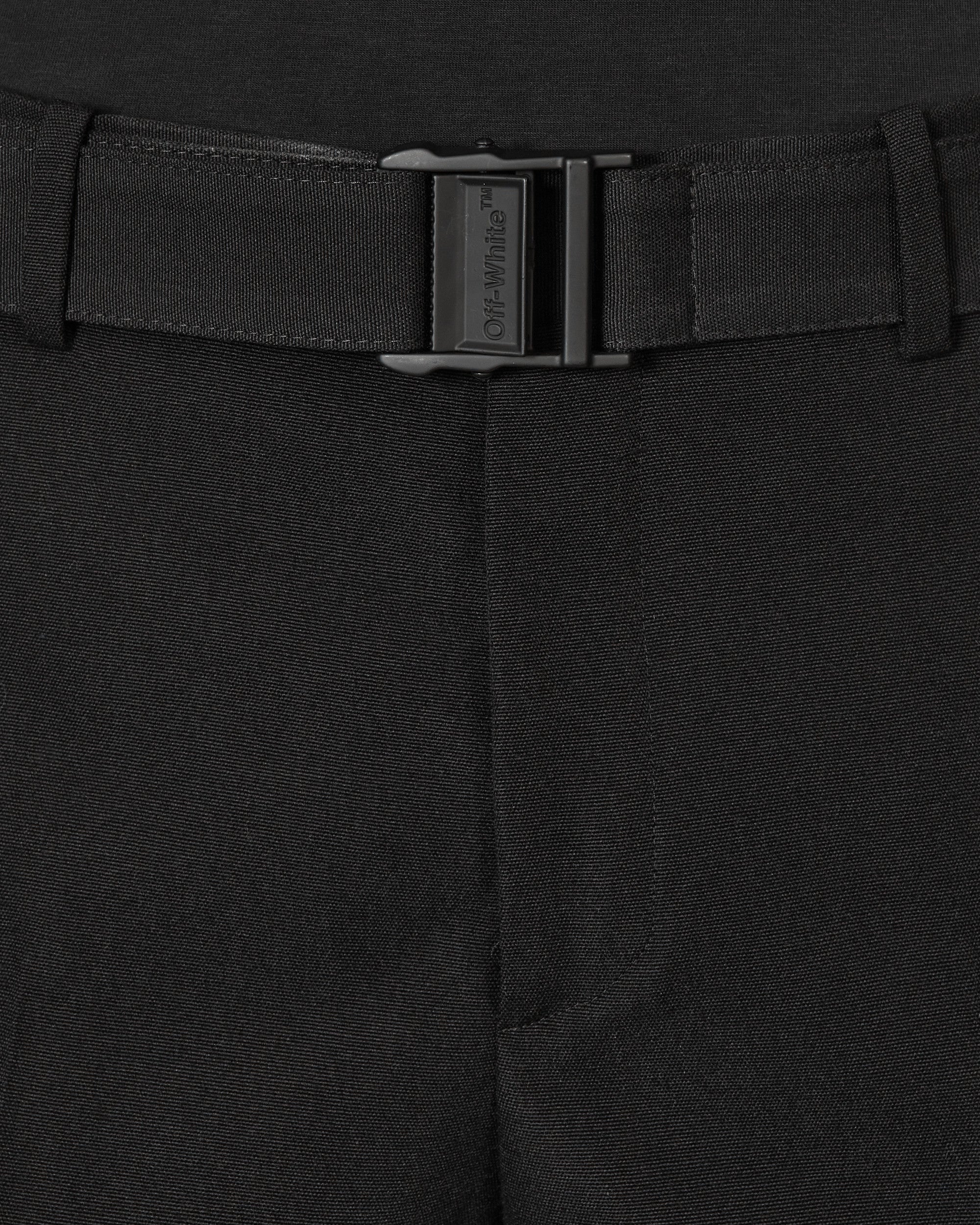 Buckle Dry Wool Slim Pants Black - Image 5
