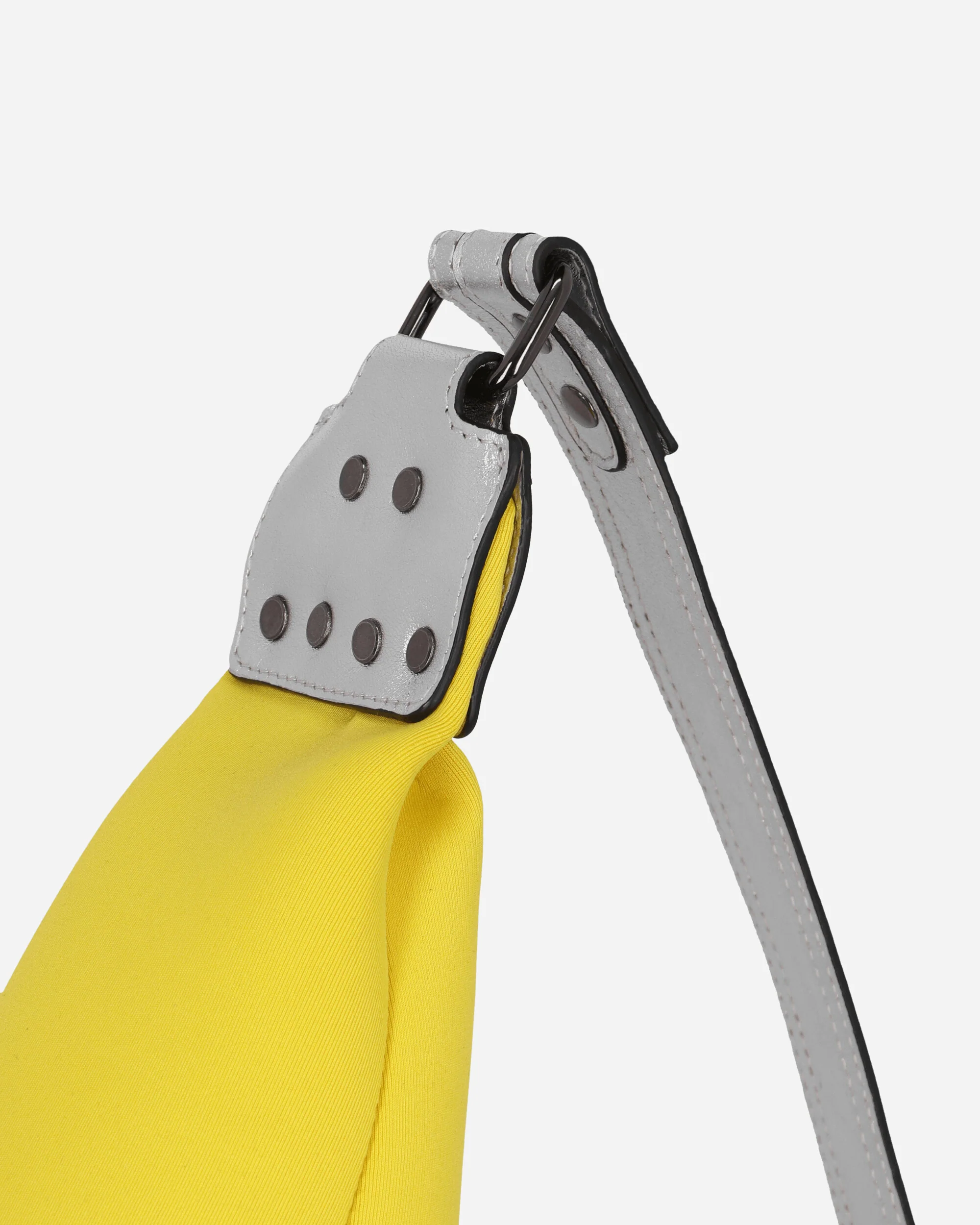 Mini Neoprene Leather Bag Silver / Yellow - Image 5