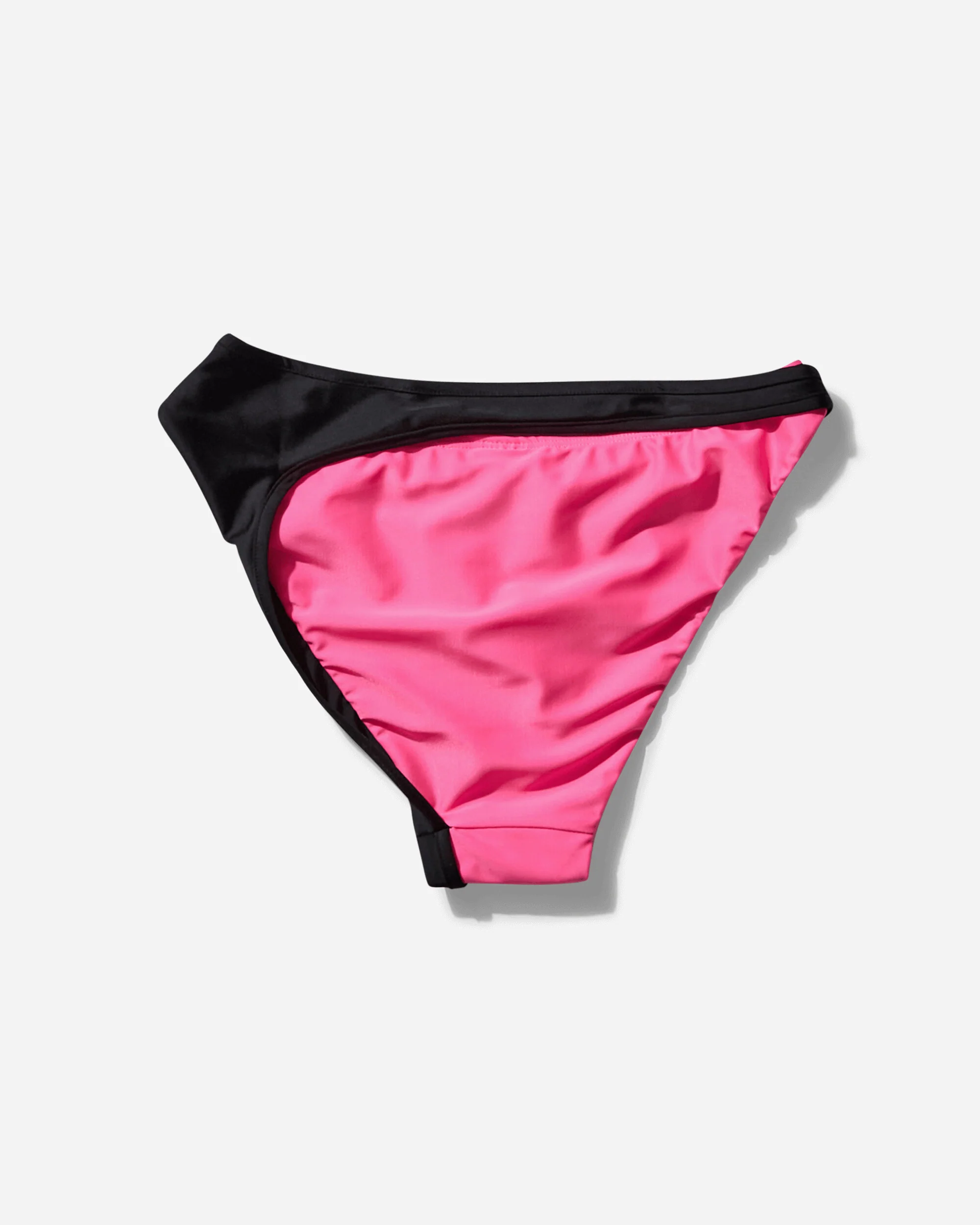 Women's Layered Bikini Bottom Pink / Black - Image 2