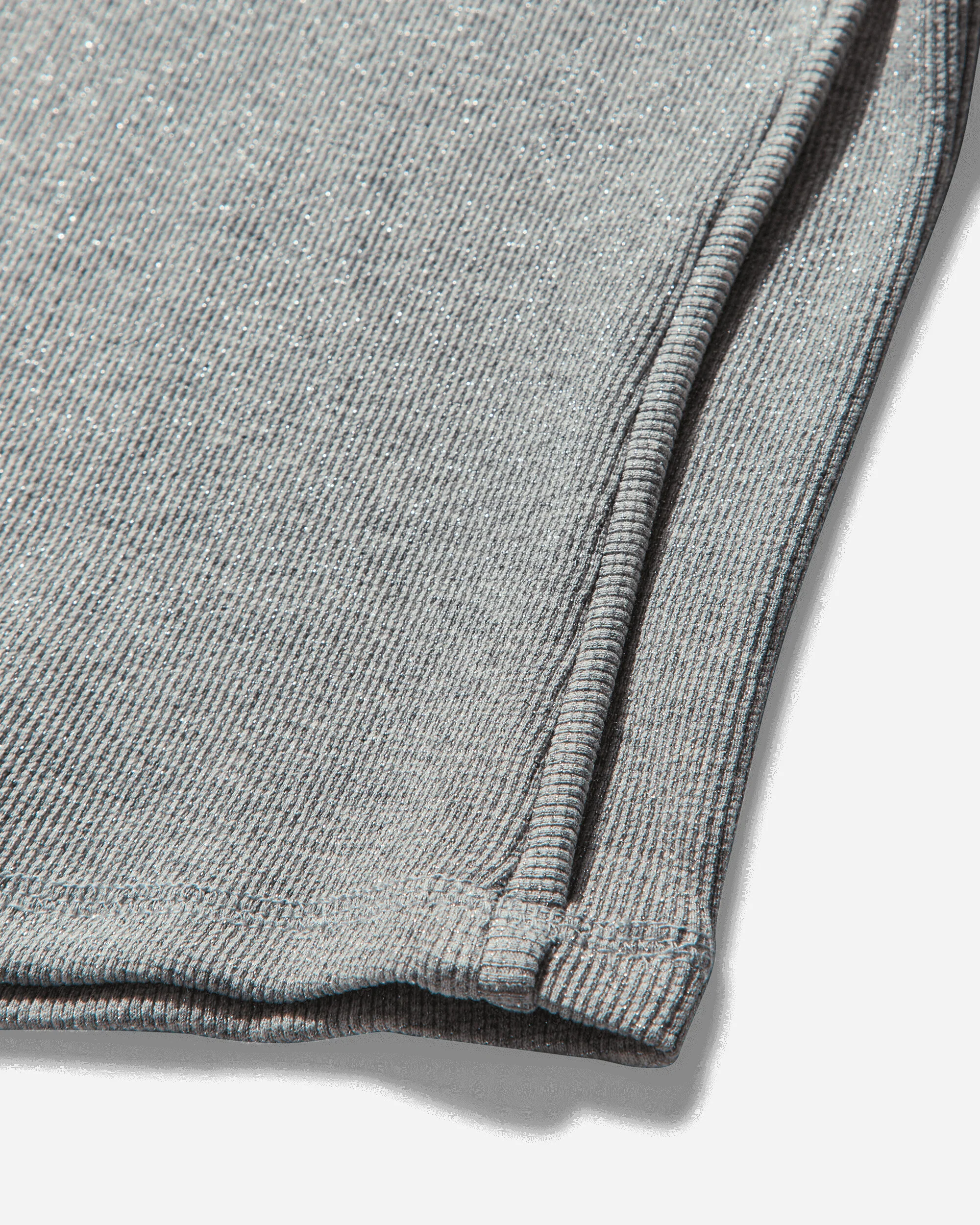 Women's Decontructed Rib T-Shirt Silver Melange - Image 4