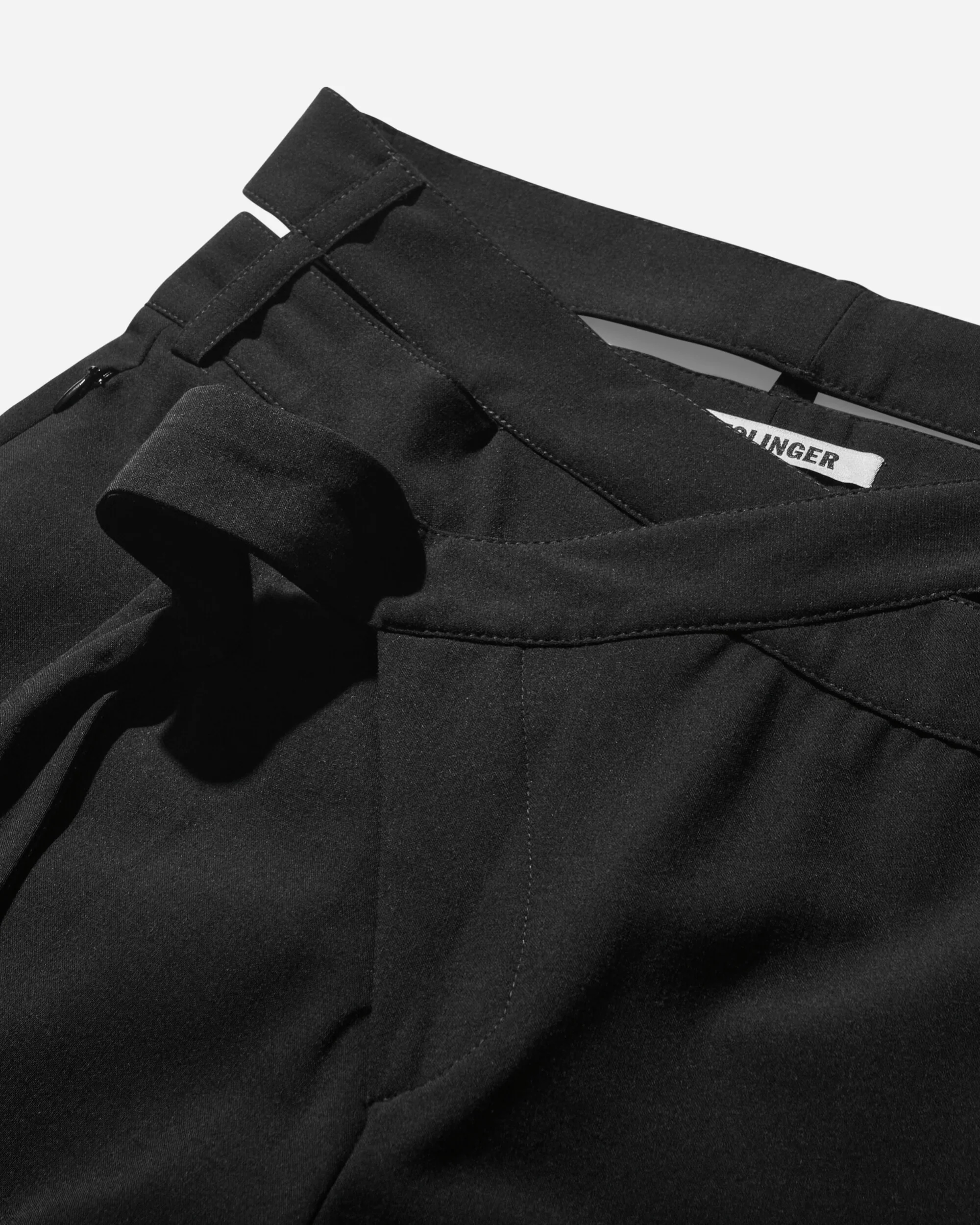 Women's Flared Wrap Suit Pants Black - Image 3