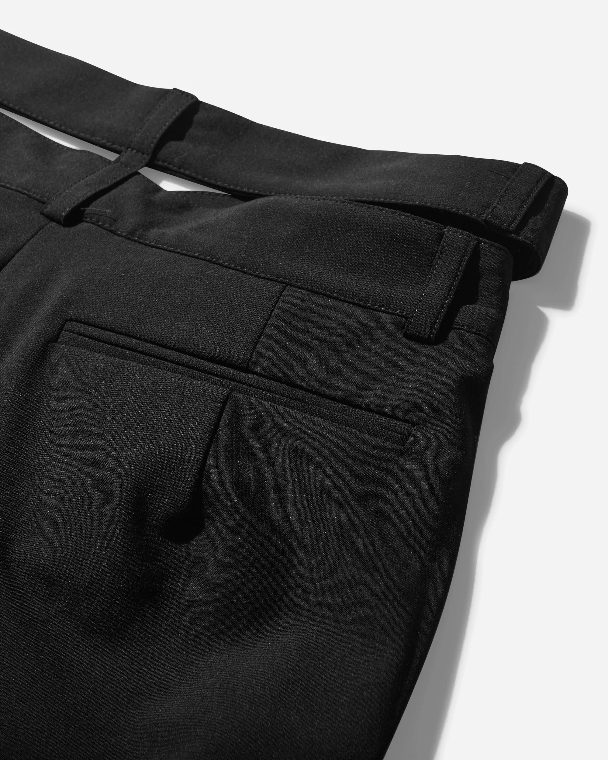 Women's Flared Wrap Suit Pants Black - Image 4