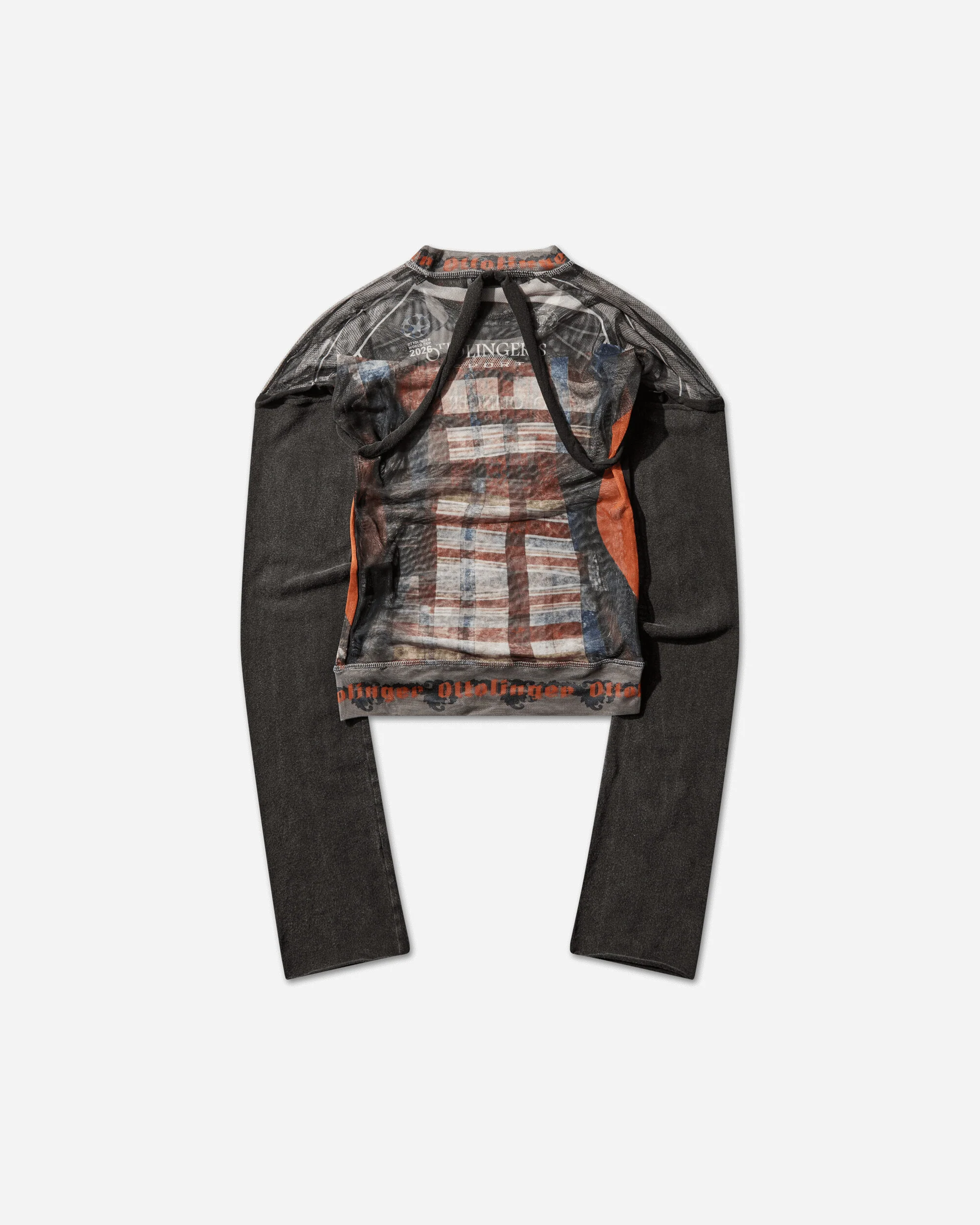 Women's Mesh Hybrid Longsleeve Top Racing Plaid - Image 2