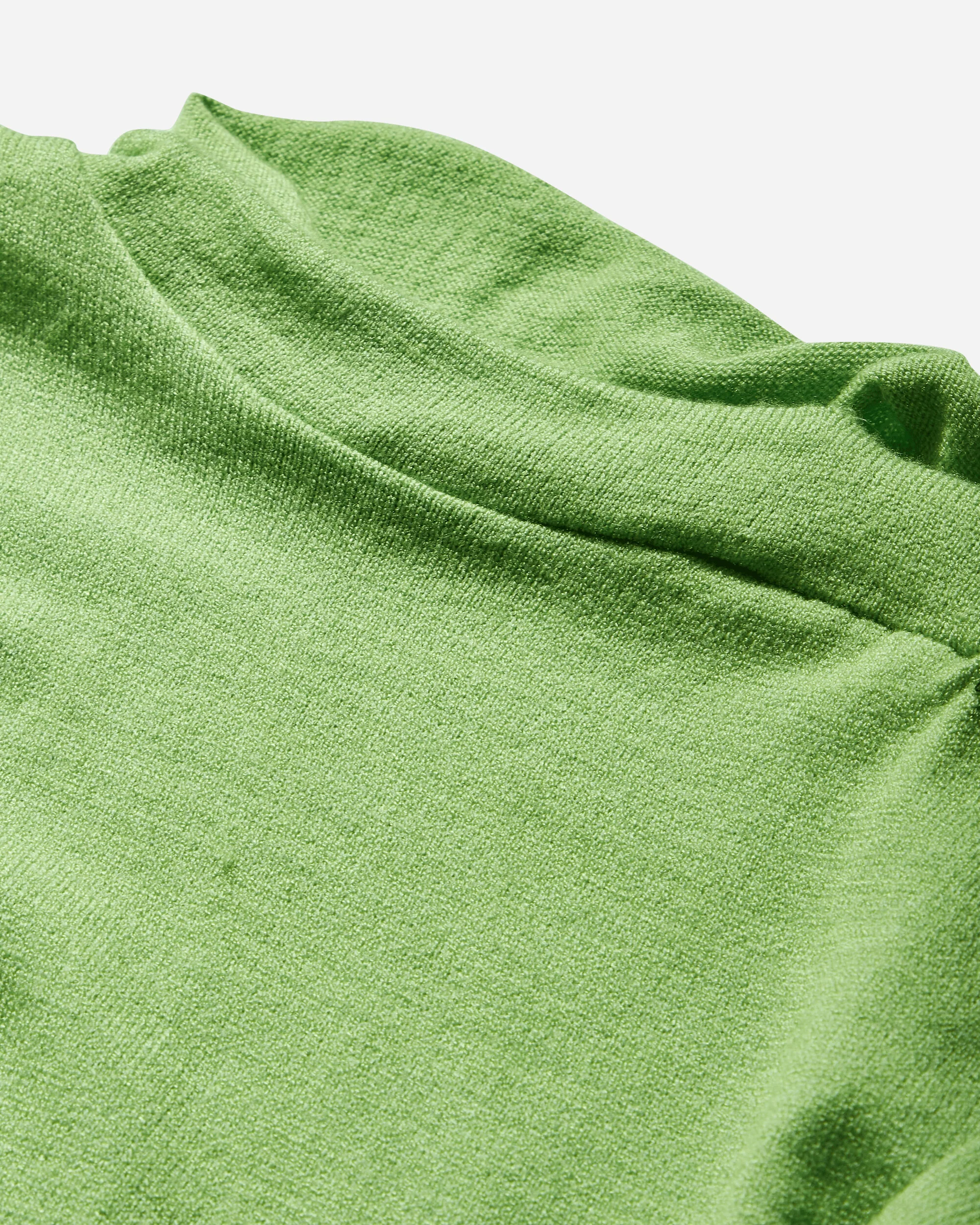 Women's Strap Knit T-Shirt Green - Image 3