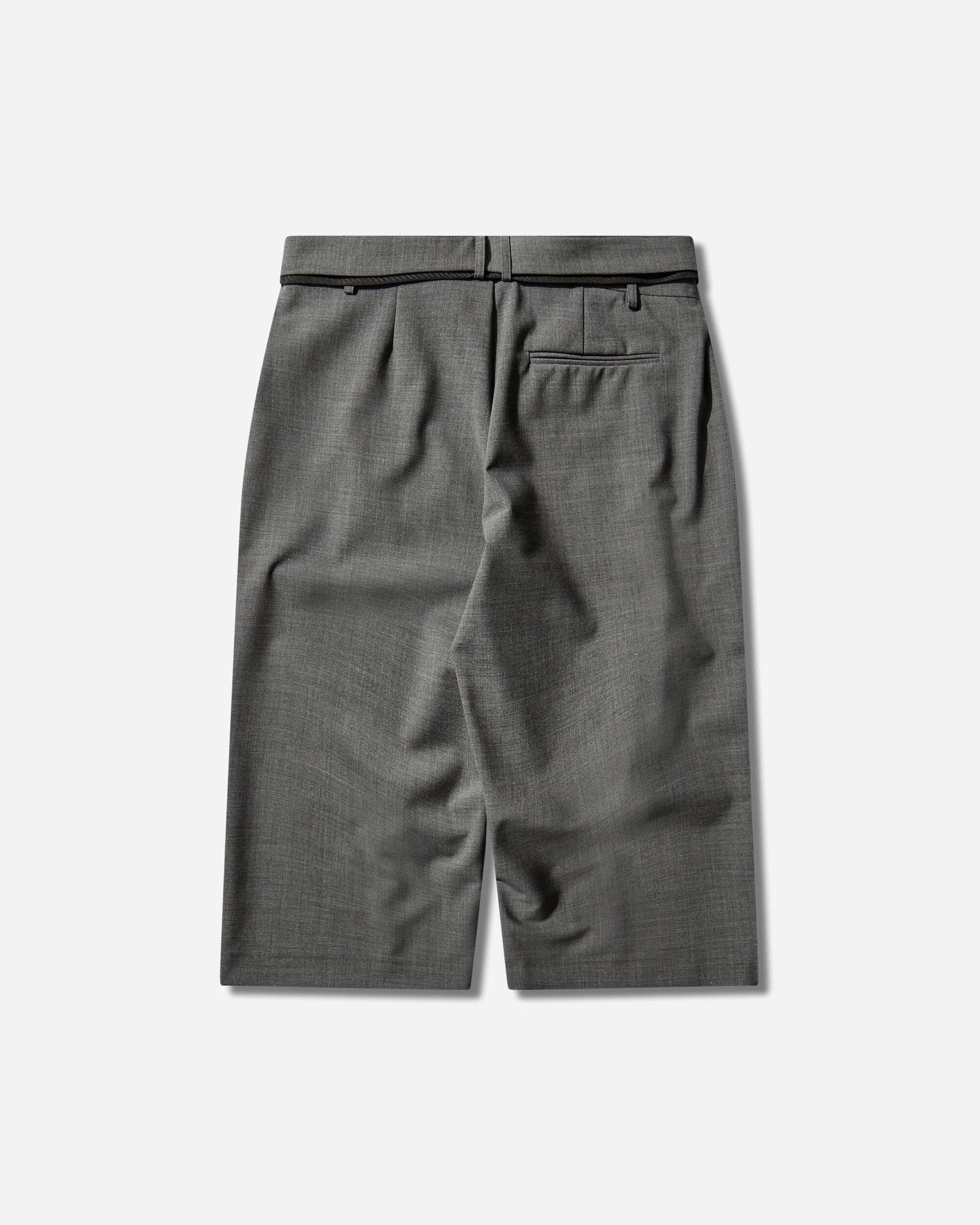 Women's Strapped Baggy Suit Shorts Grey - Image 2