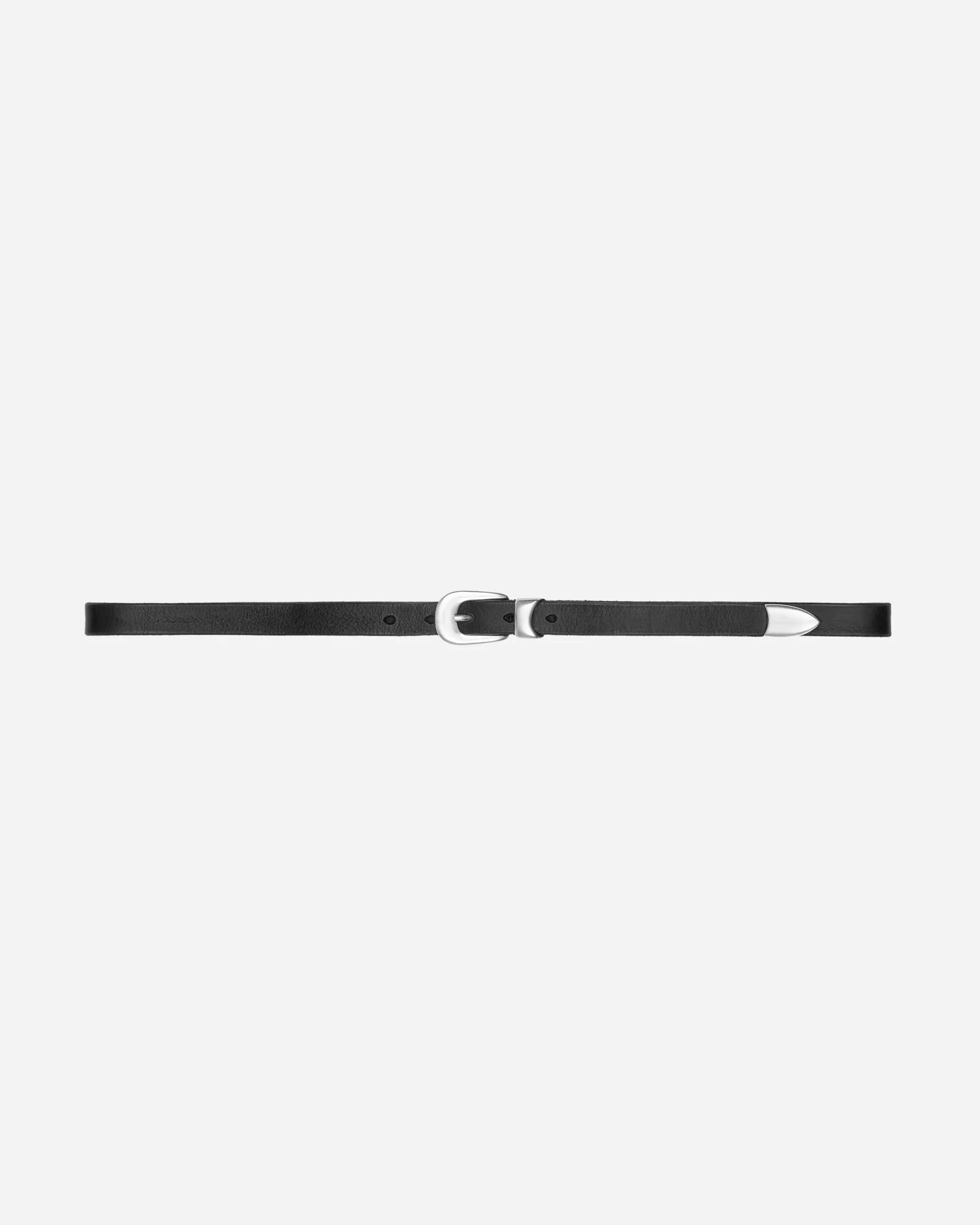 2cm Leather Belt Black - Image 2