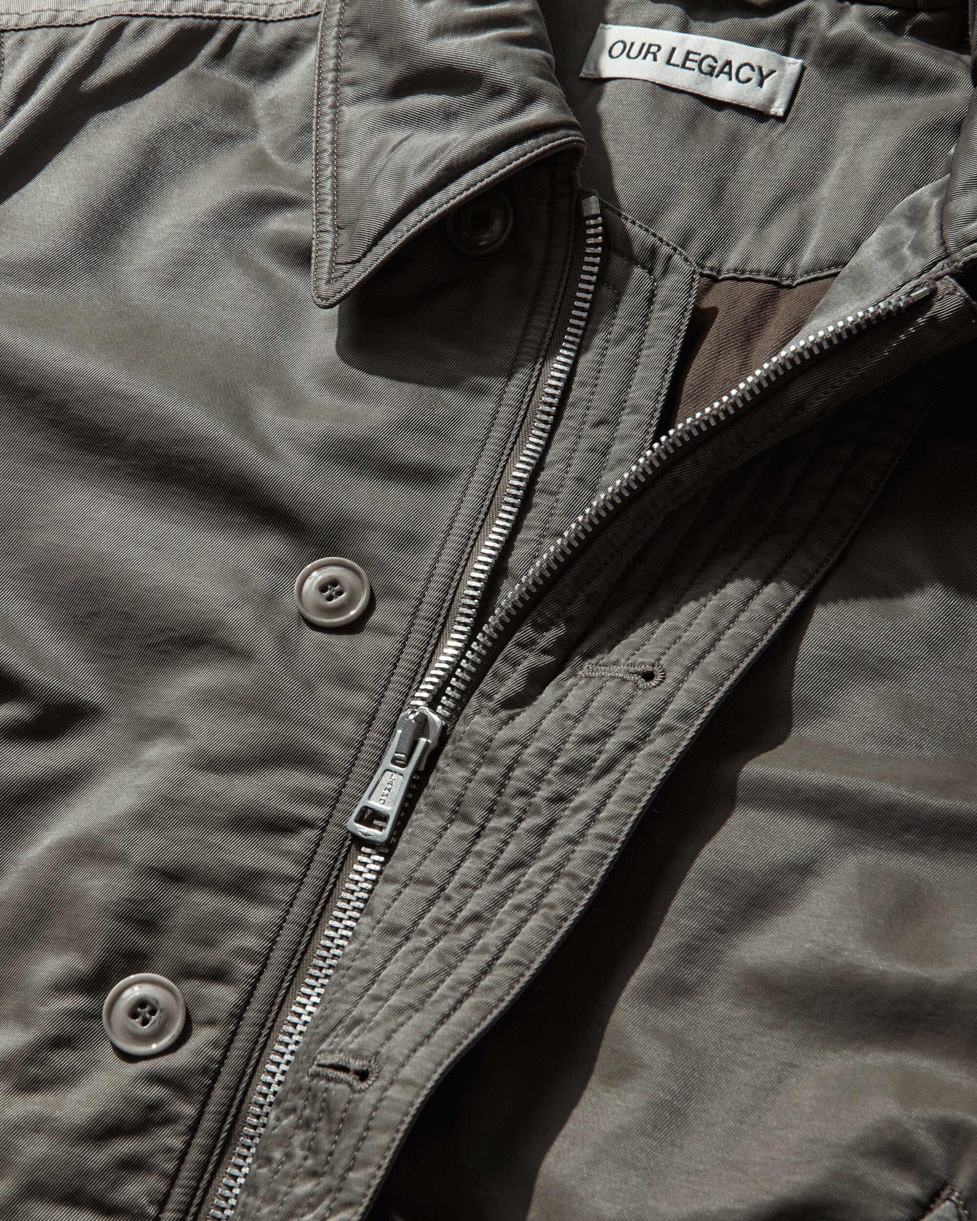 Men's Auto Jacket Taupe Smoke - Image 3