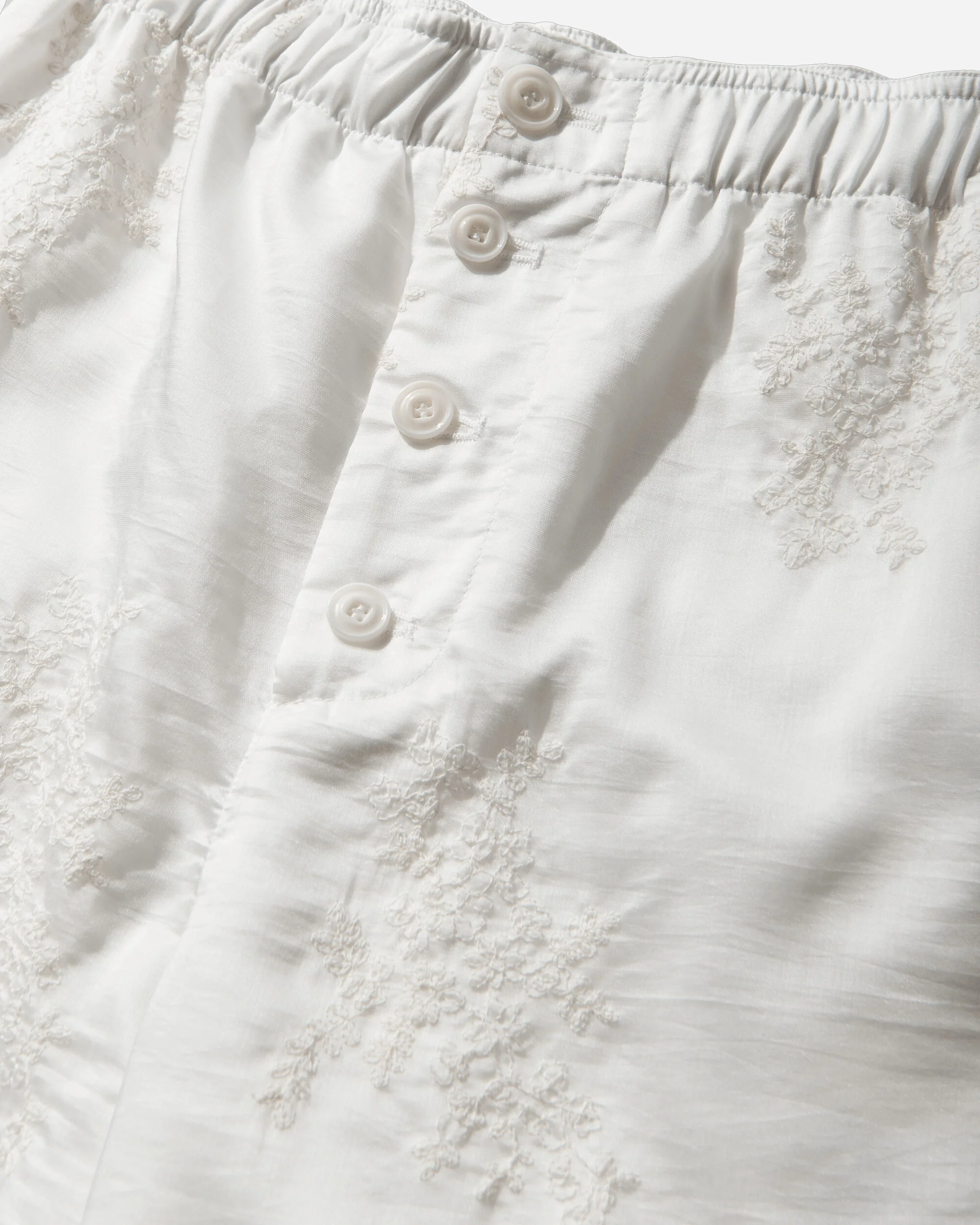 Women's Frill Shorts Ivory - Image 4