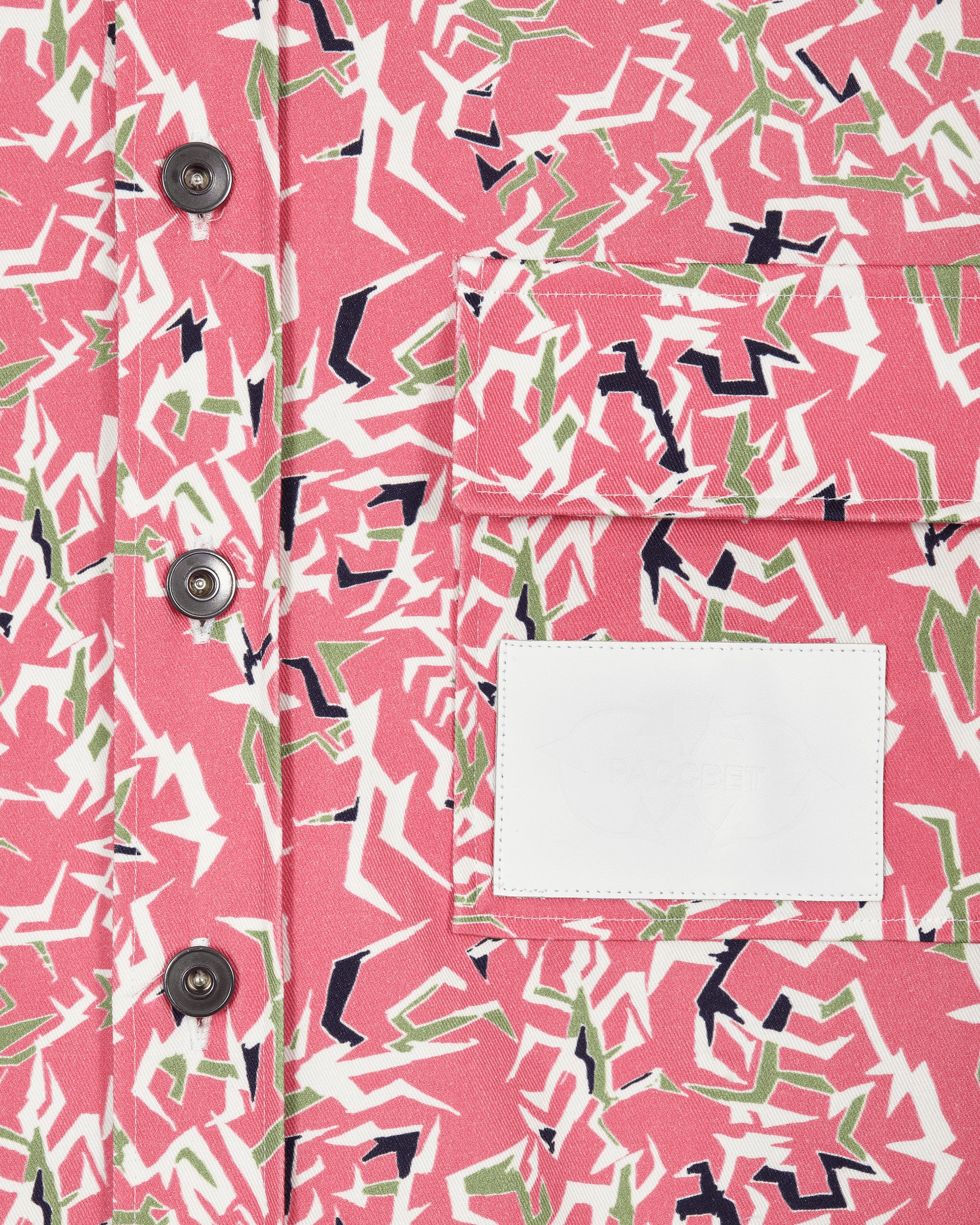 Hooded Workwear Shirt Pink - Image 5