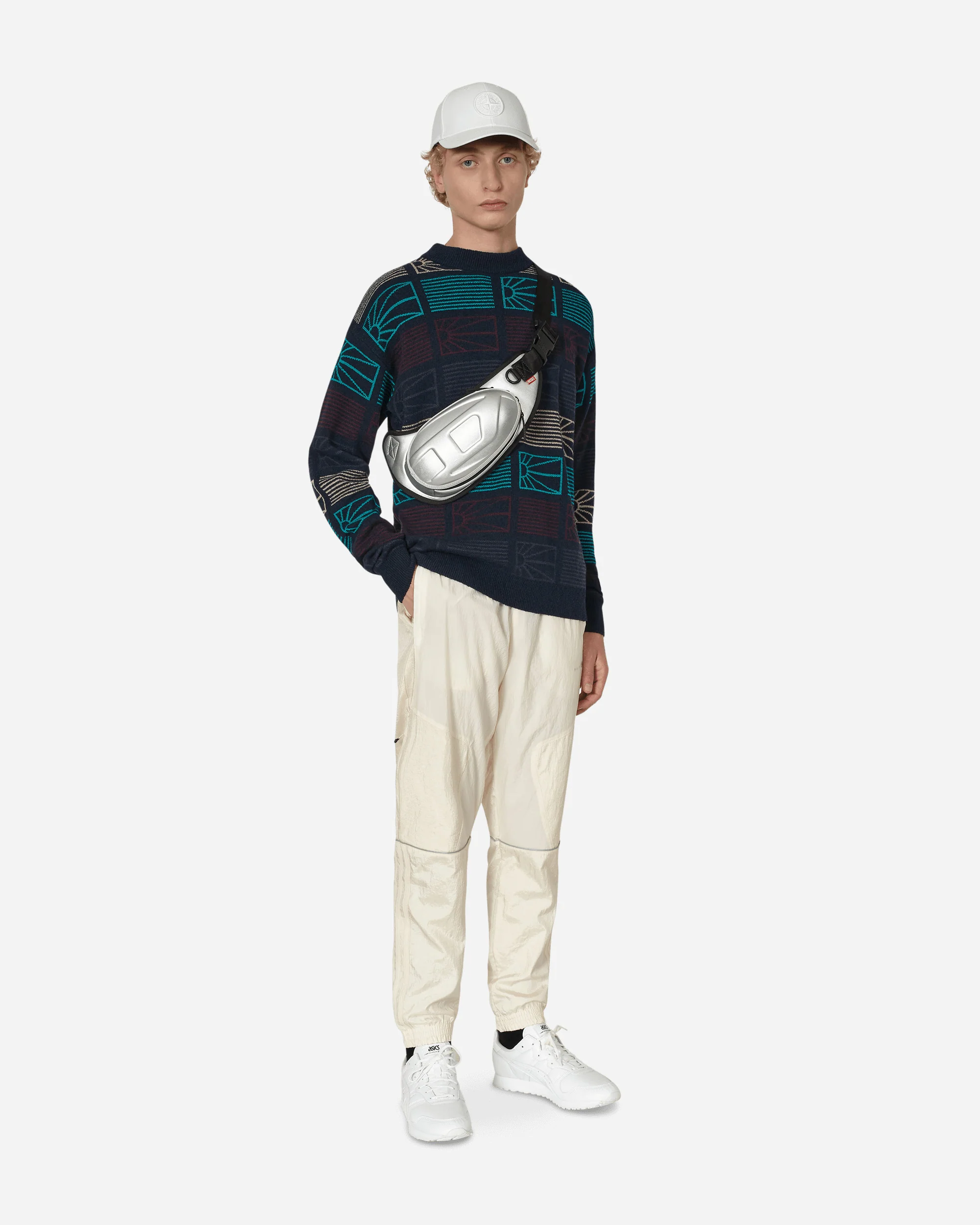 Logo Crewneck Sweater Blue - Image 4