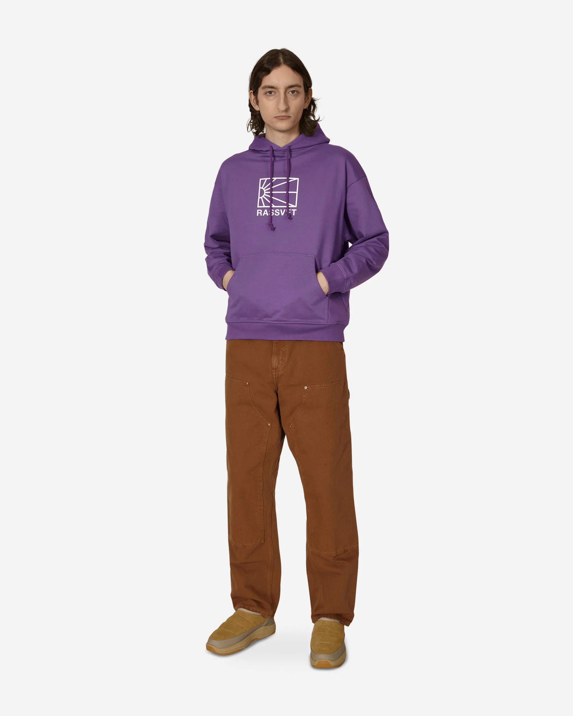 Logo Hooded Sweatshirt Purple - Image 4