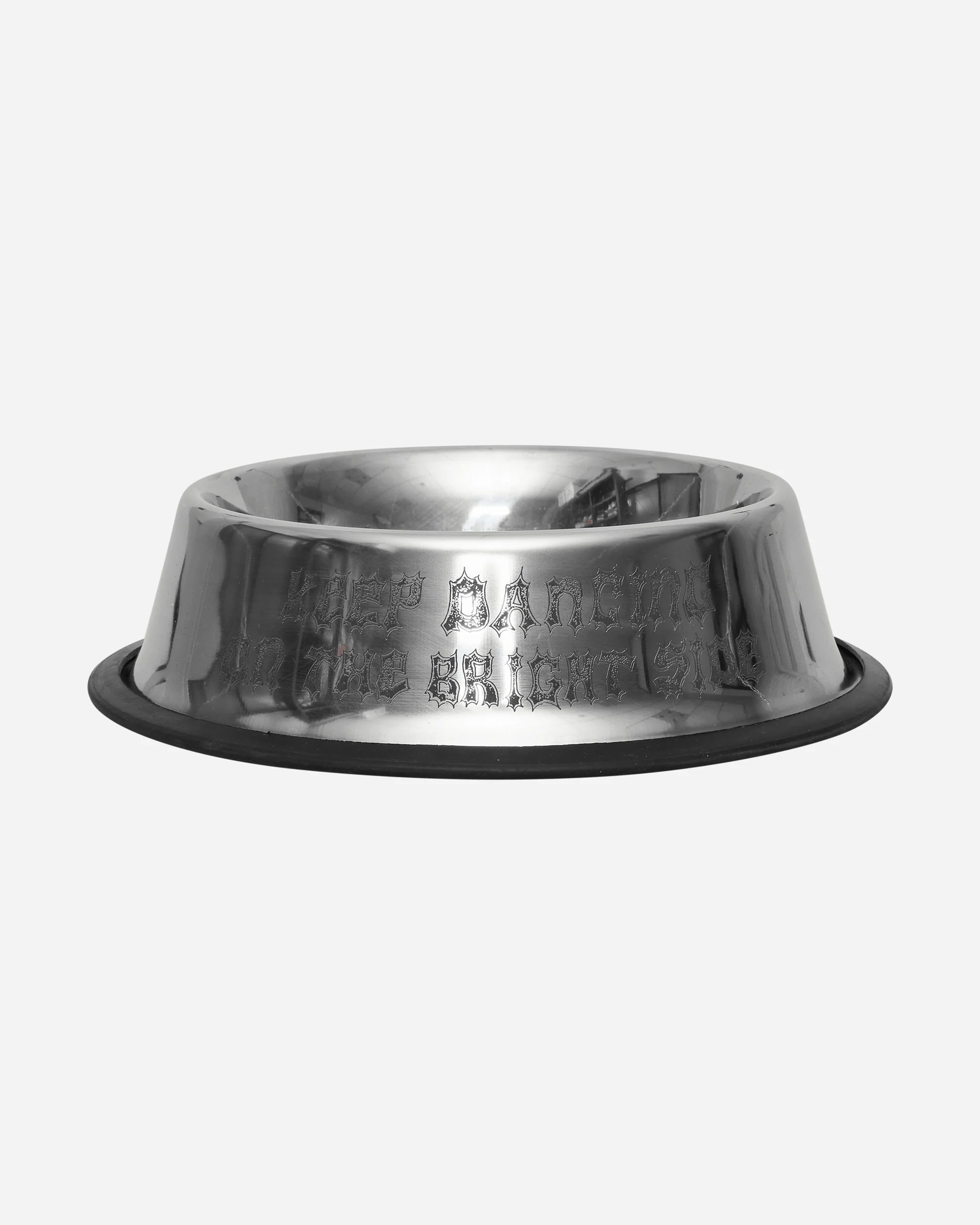 Keep Dancing Dog Bowl Metal Silver - Image 3