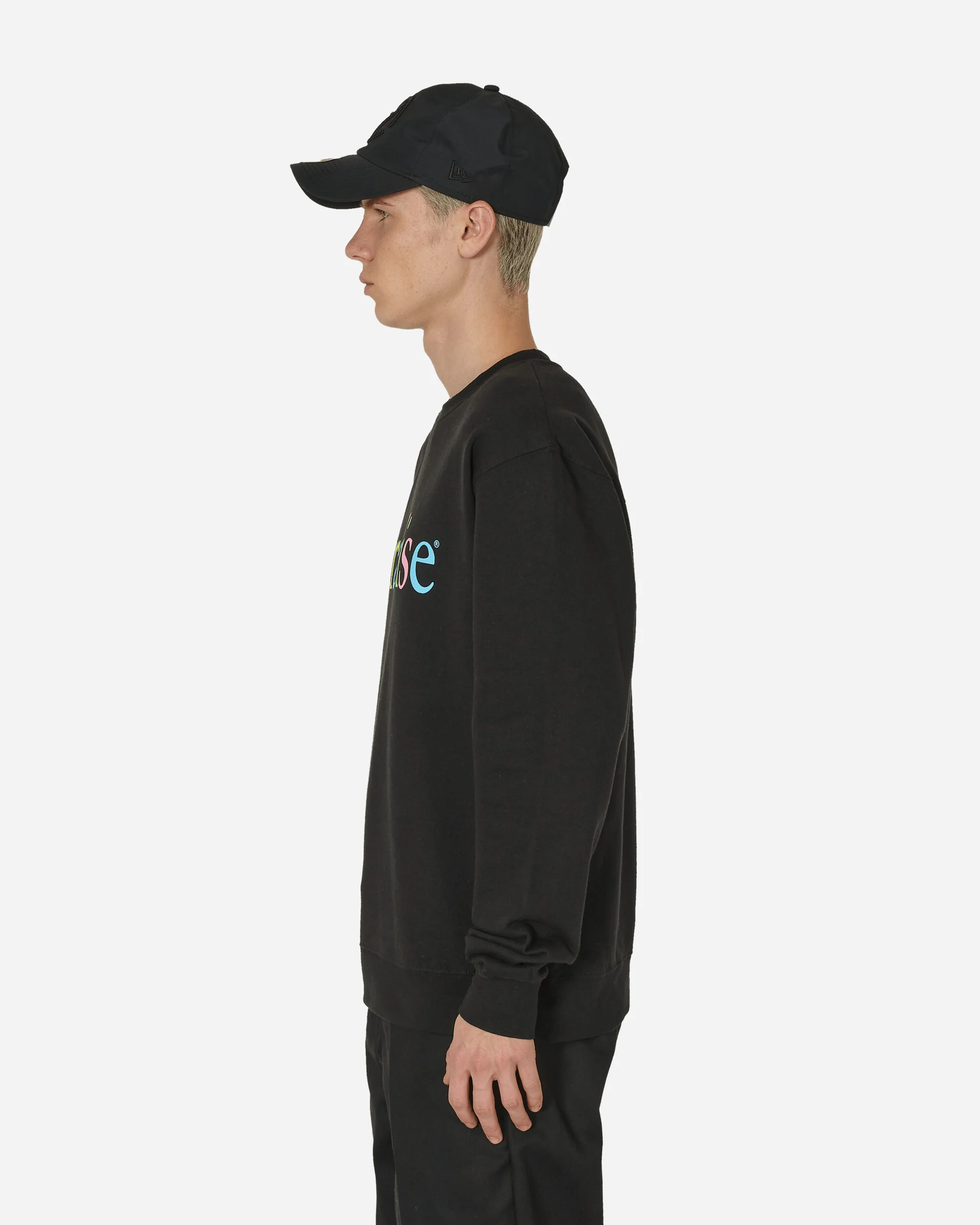 Colors Logo Crewneck Sweatshirt Black - Image 2