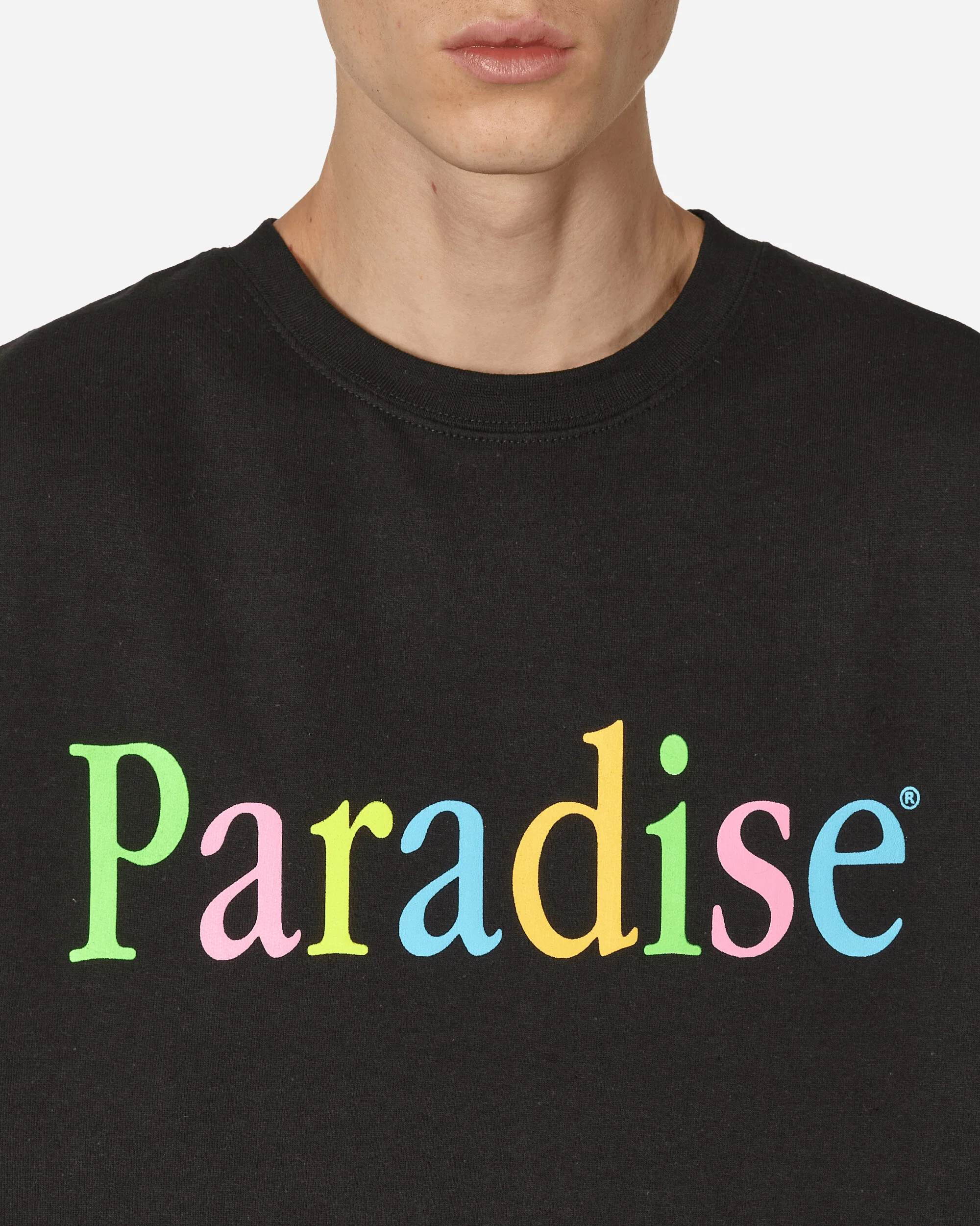 Colors Logo Crewneck Sweatshirt Black - Image 5