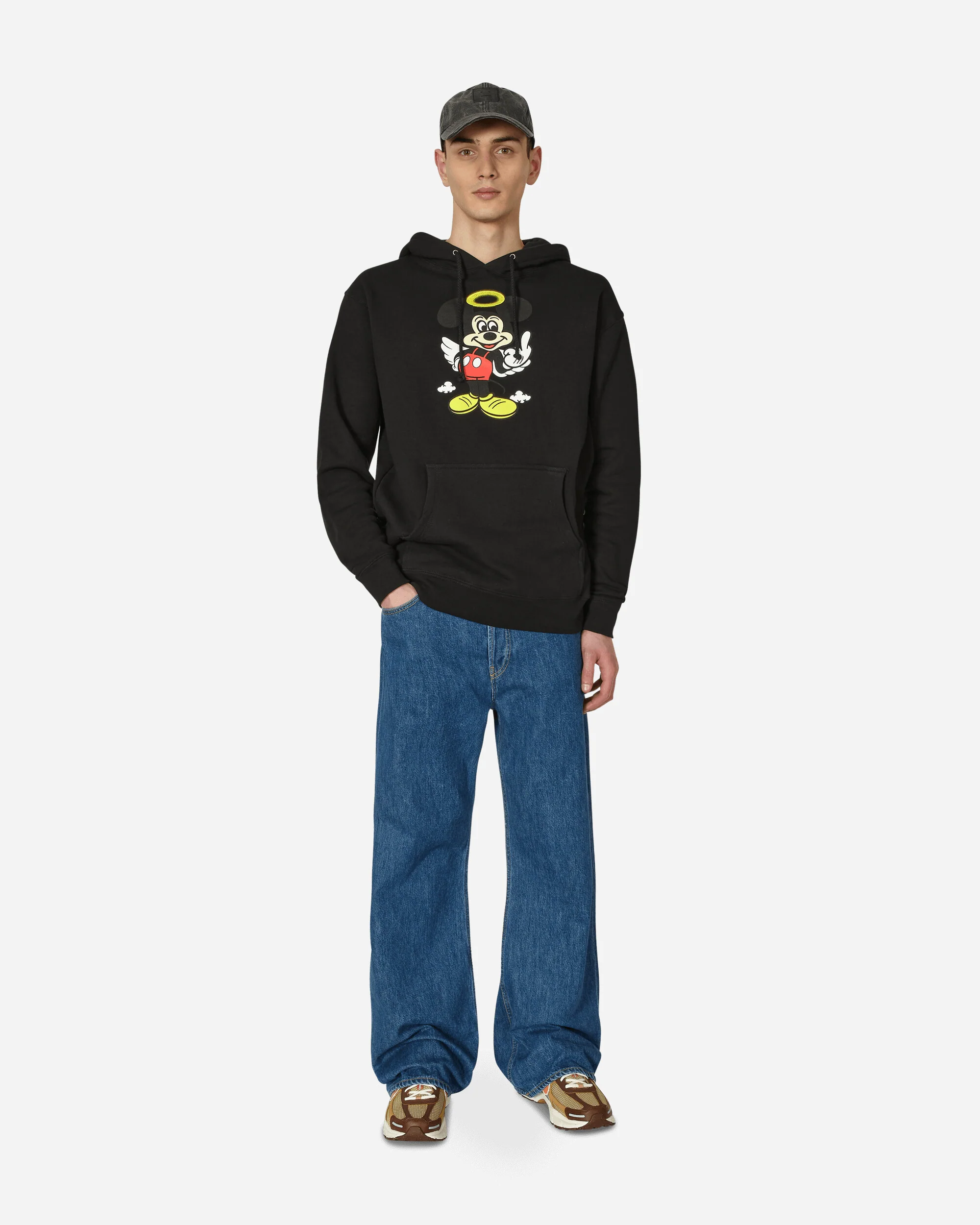 Fuck You Hooded Sweatshirt Black - Image 4