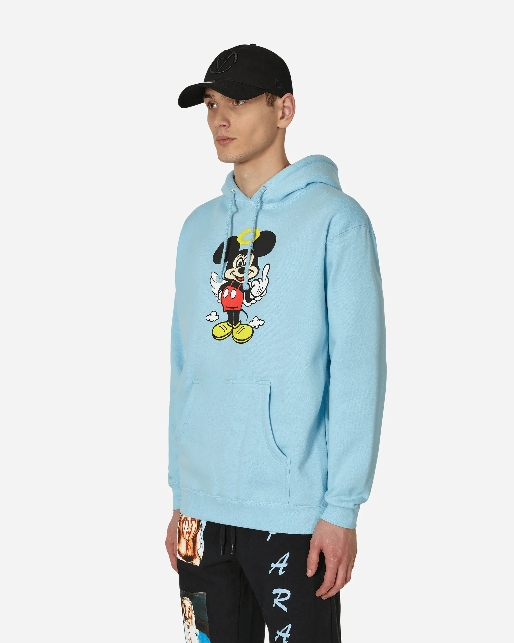 Fuck You Hooded Sweatshirt Blue - Image 2