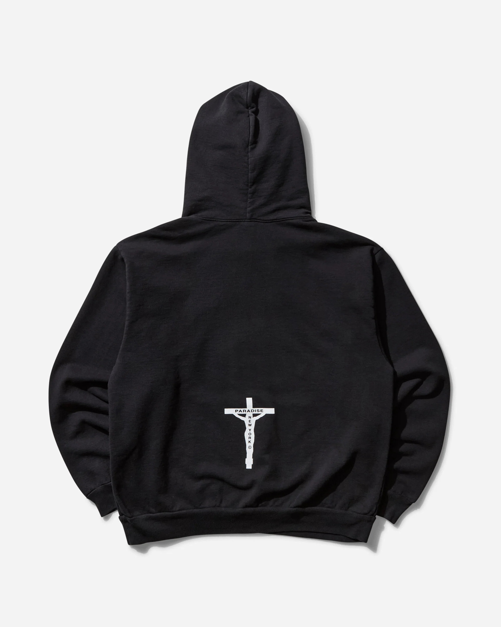 Men's Smiley Jesus Hoodie Black - Image 2