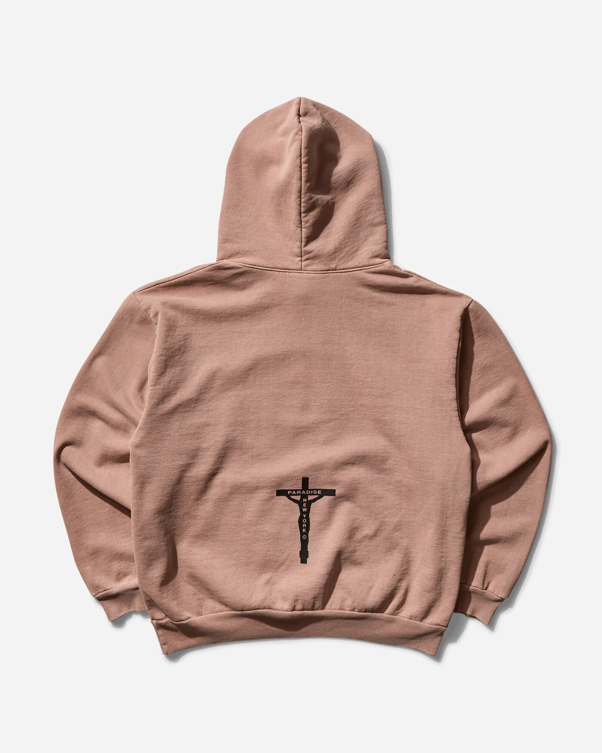 Men's Smiley Jesus Hoodie Pink - Image 2