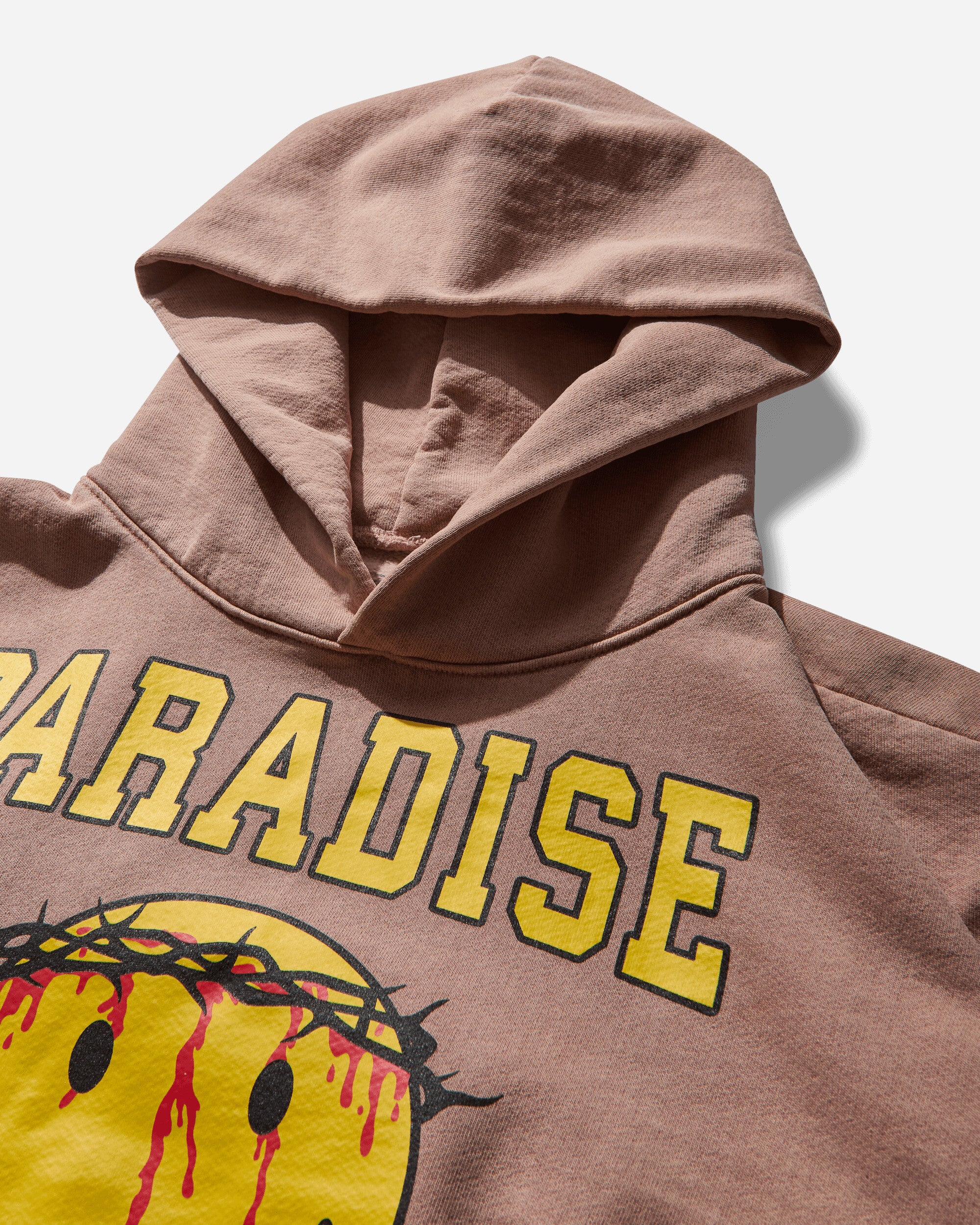 Men's Smiley Jesus Hoodie Pink - Image 3
