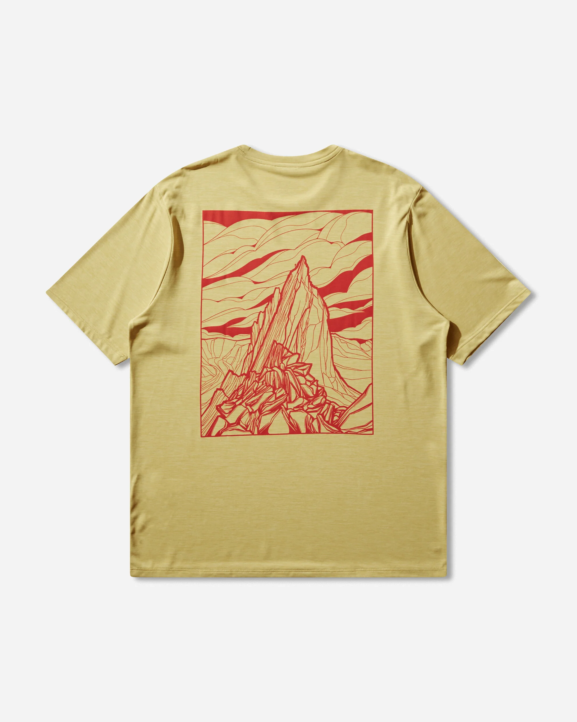 Men's Capilene Cool Daily Shirt Cloud Crag Limestone Yellow - Image 2