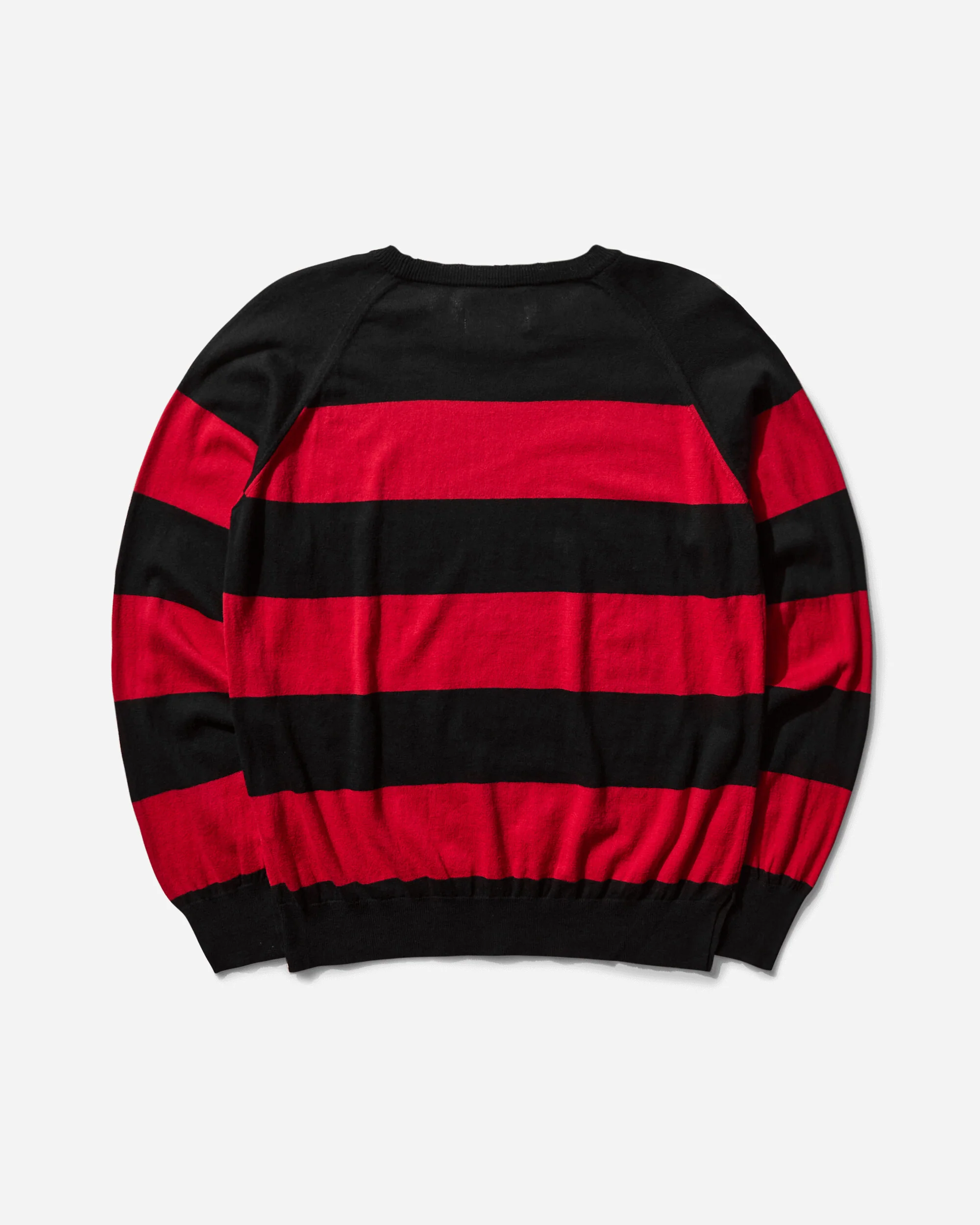 Damaged Stripe Jumper Black / Red - Image 2