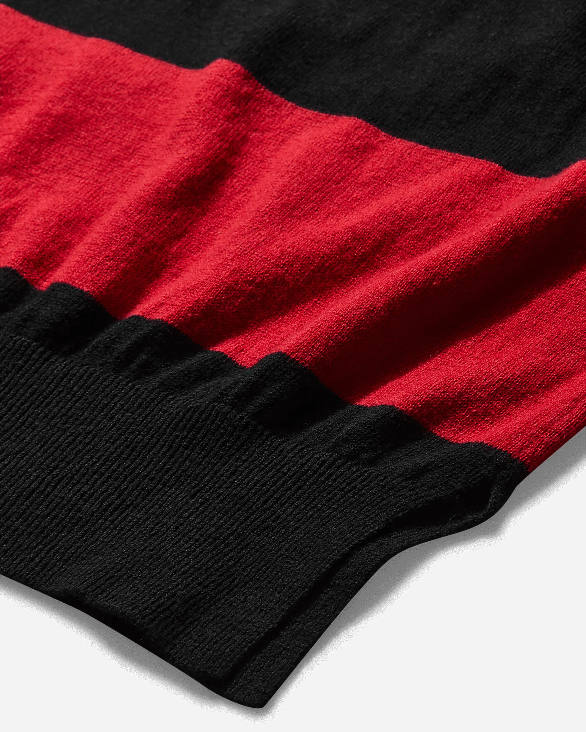 Damaged Stripe Jumper Black / Red - Image 5