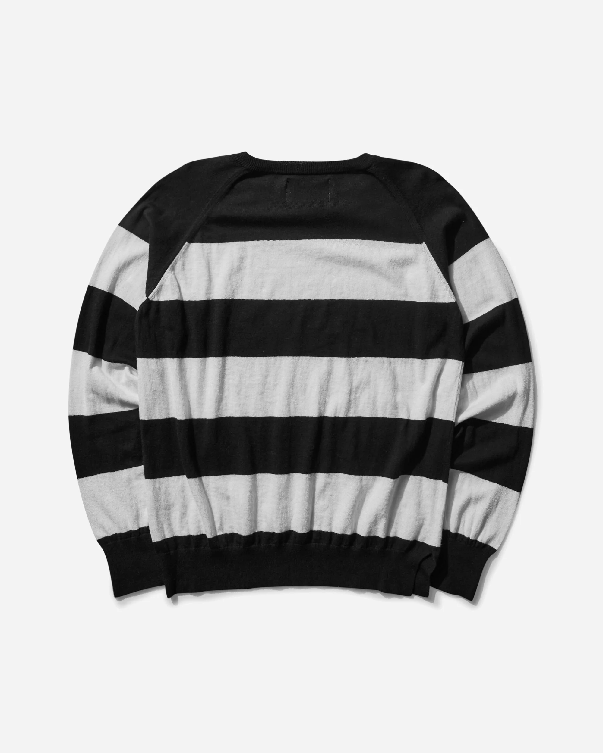 Damaged Stripe Jumper Black / White - Image 2