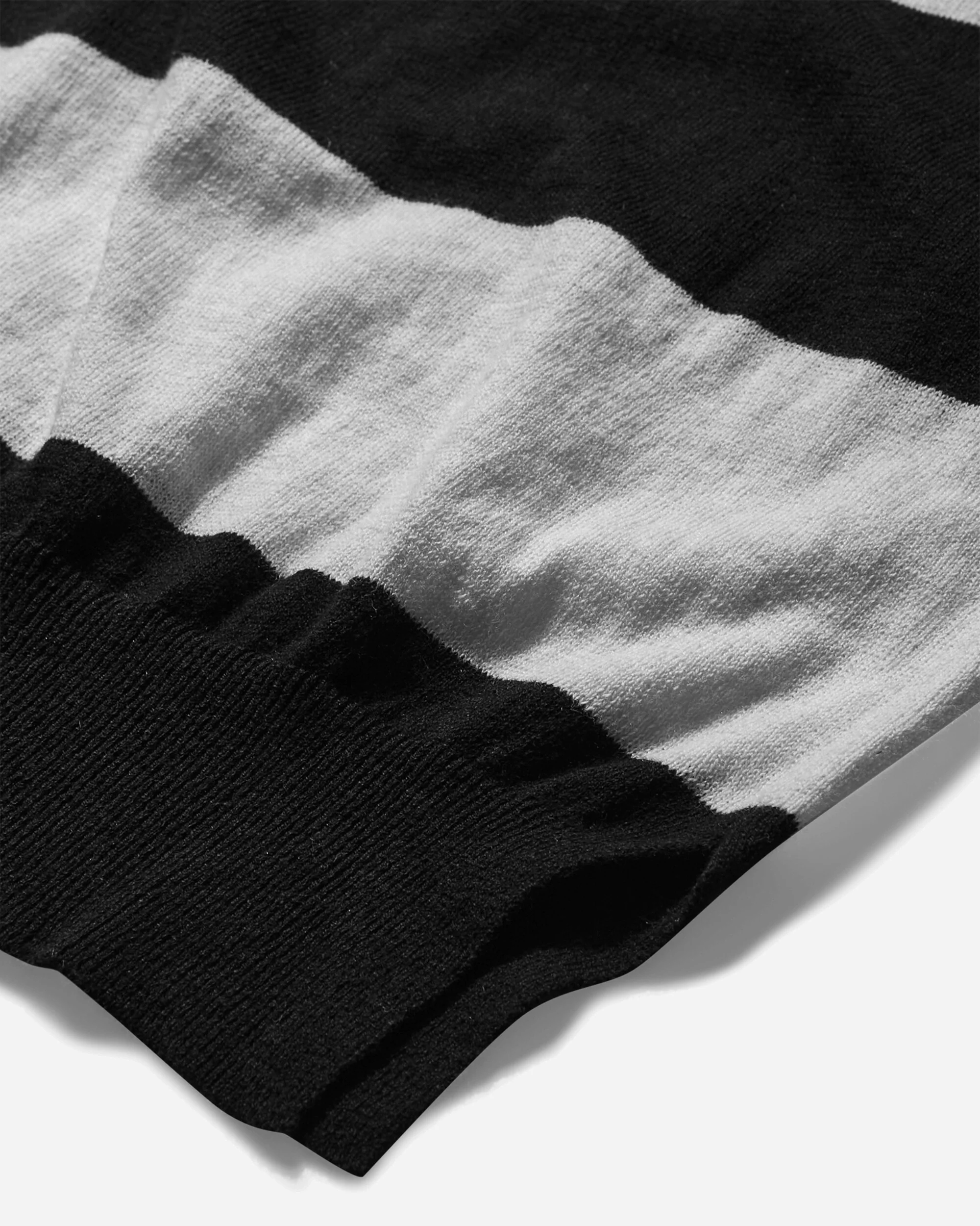 Damaged Stripe Jumper Black / White - Image 5