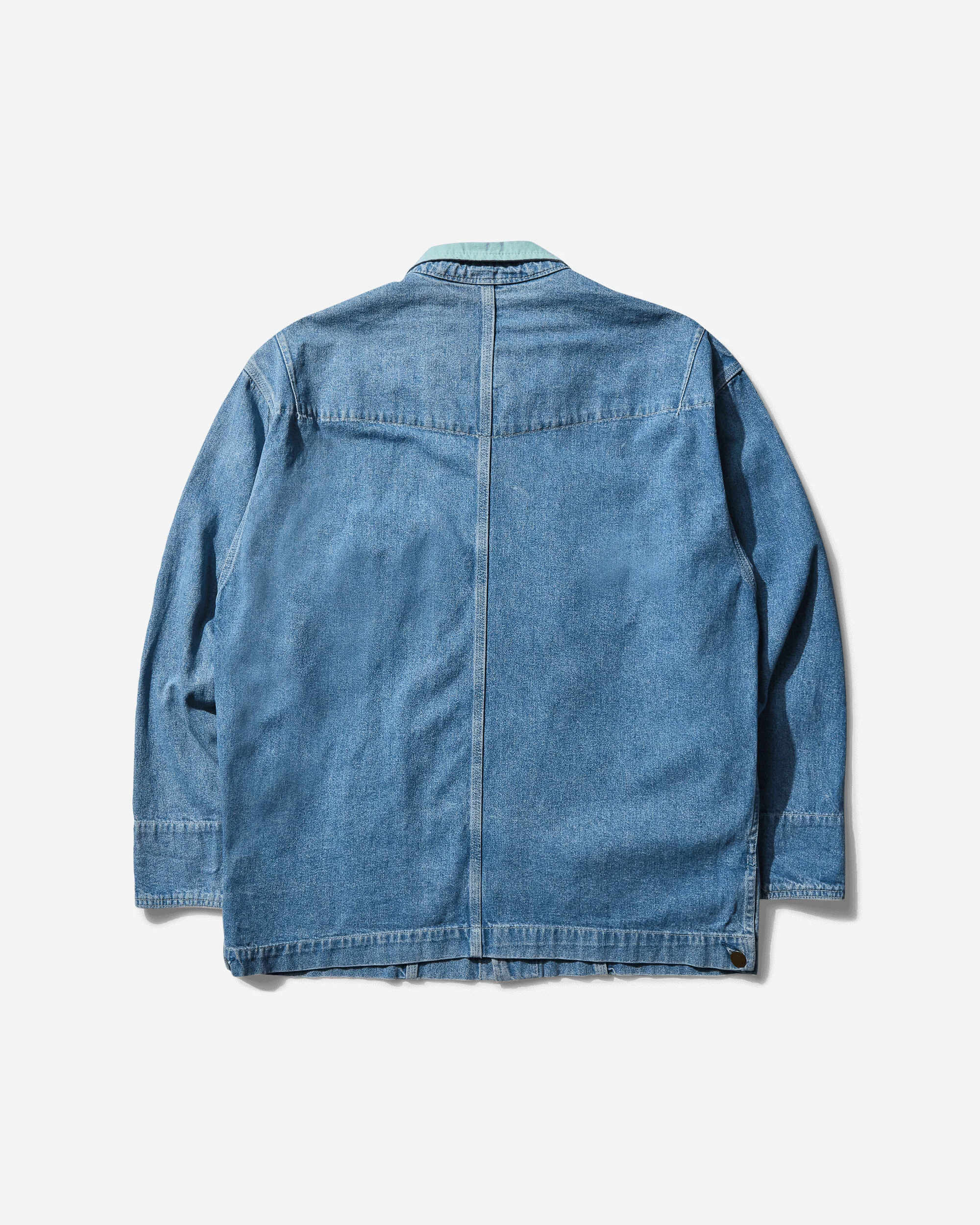 Men's Denim Work Jacket Blue - Image 2