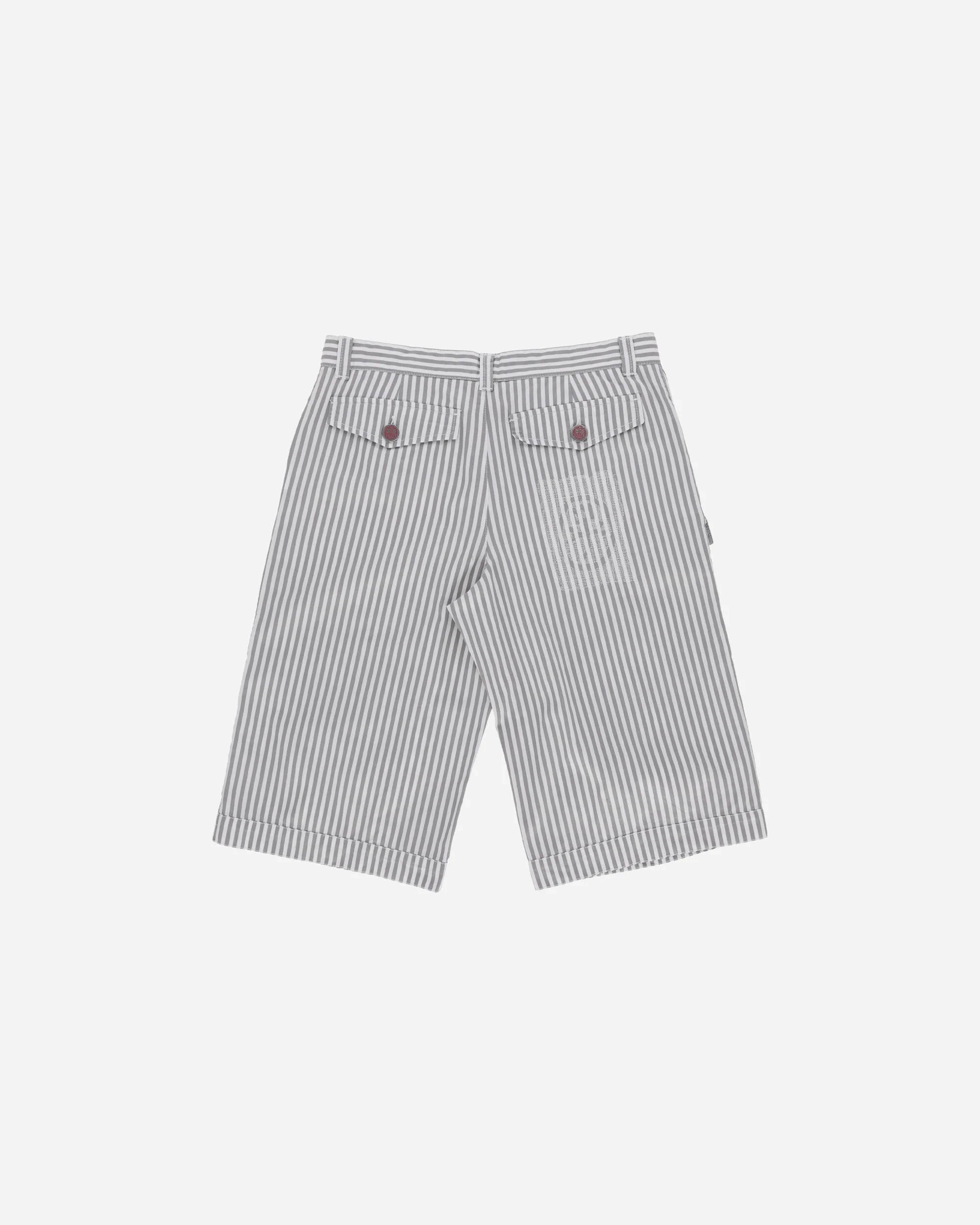 Men's Striped Shorts White - Image 2