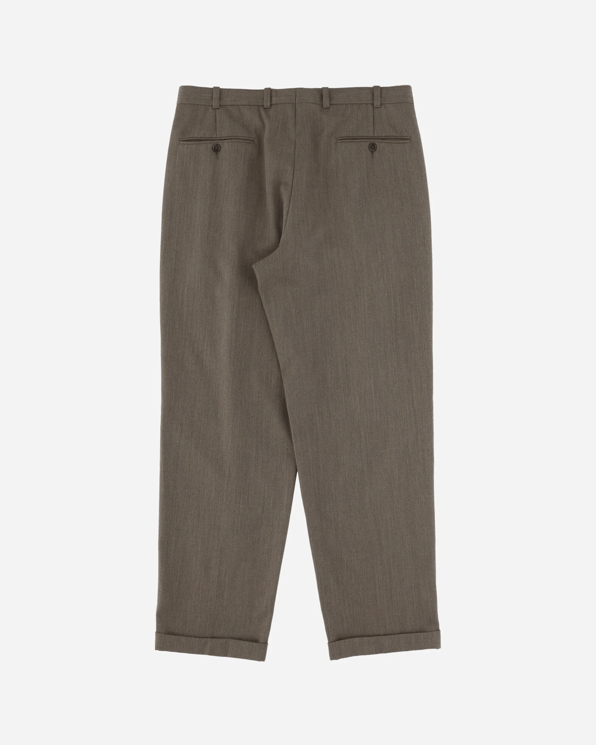Men's Wool Trousers Brown - Image 2