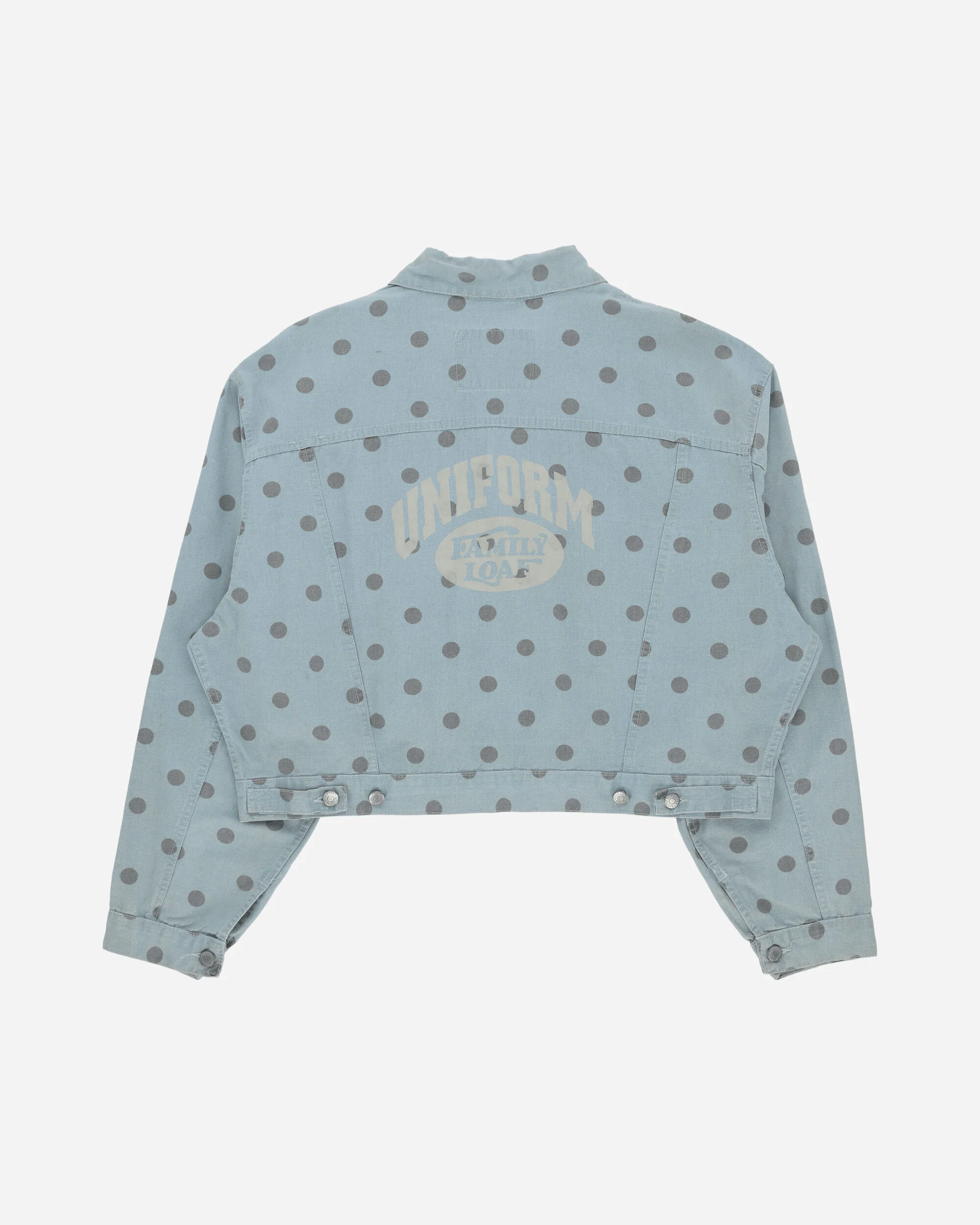 Men's Deadstock Polka Dots Jacket Blue - Image 2