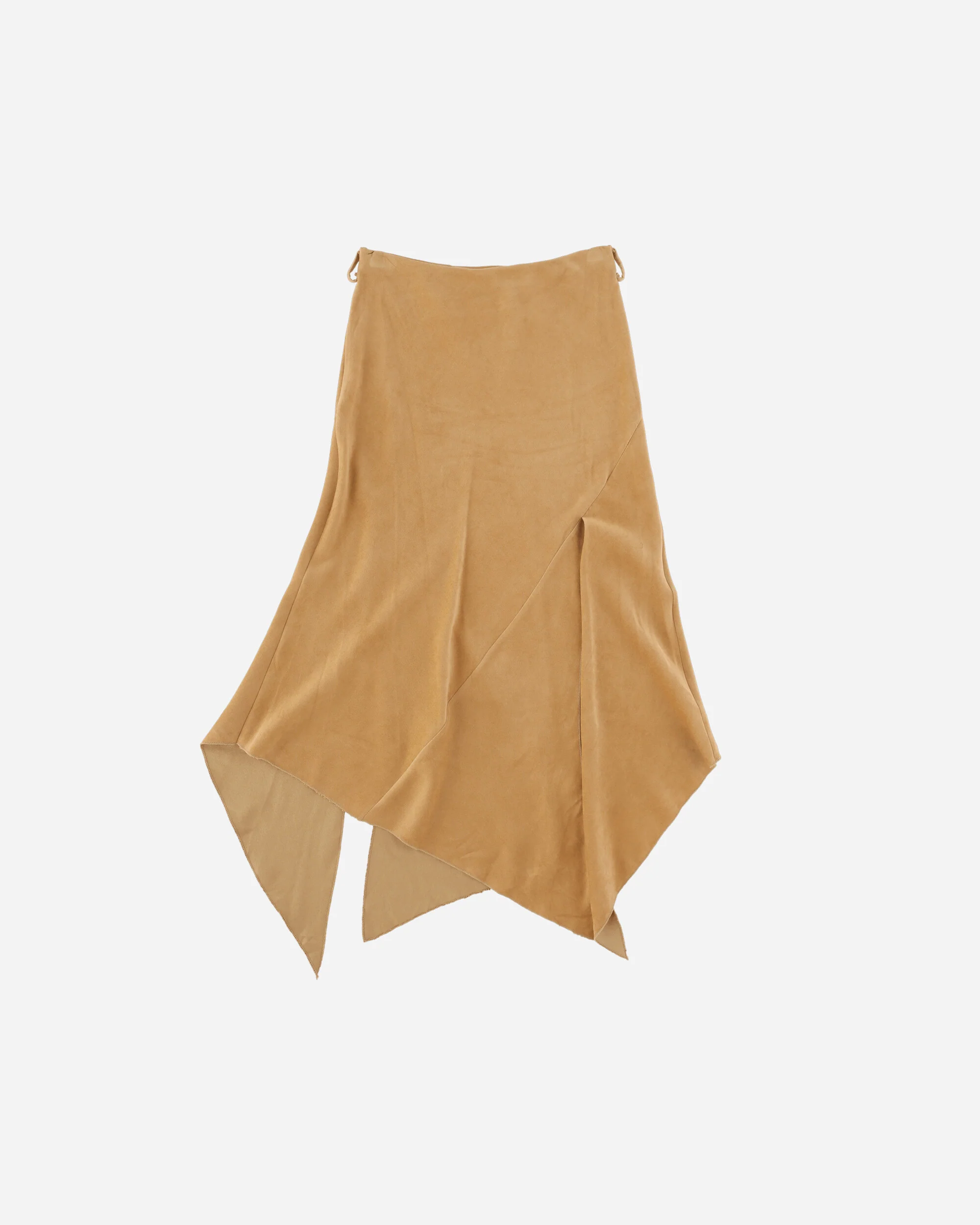 Women's Asymmetrical Skirt Beige - Image 2