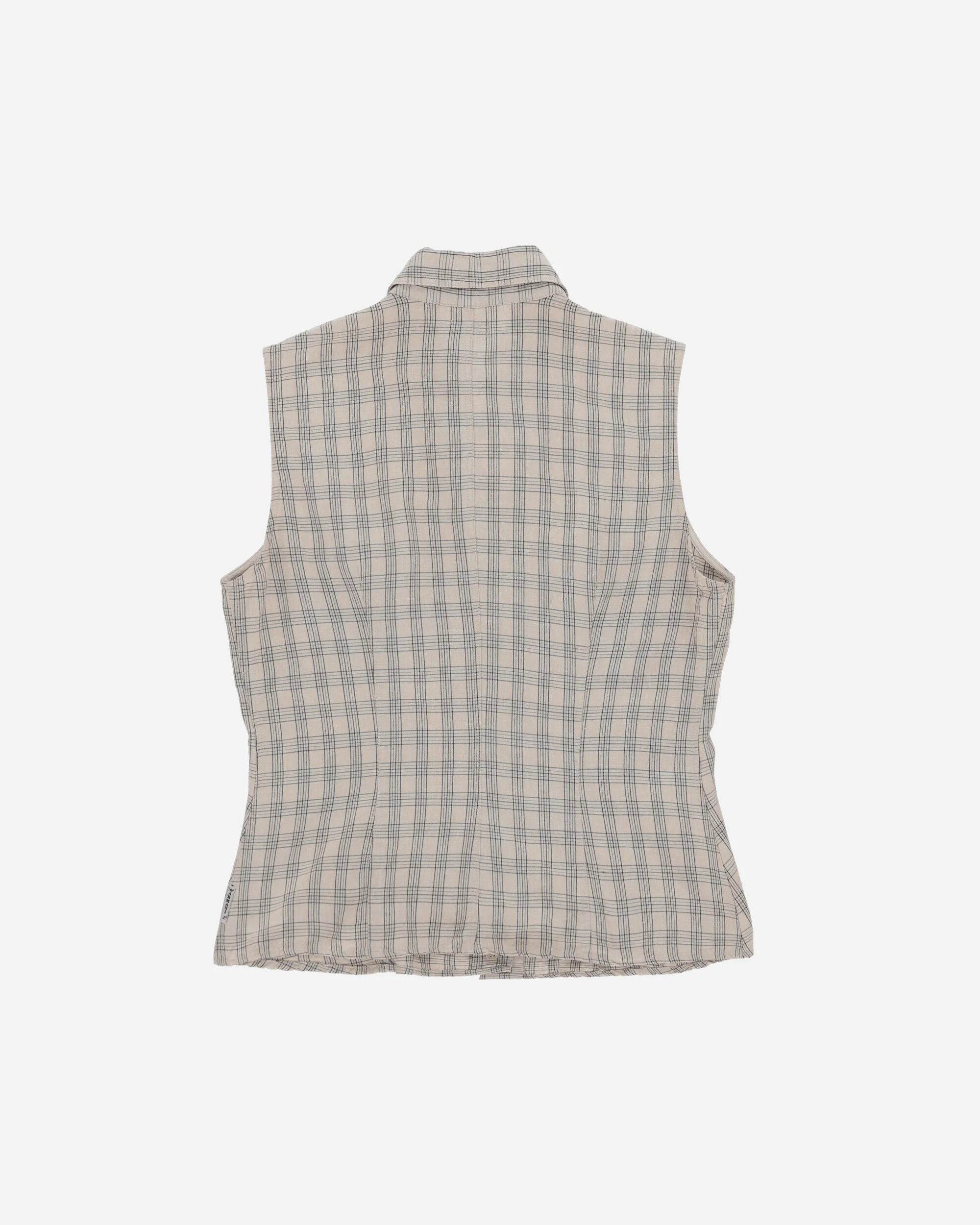 Women's Sleeveless Shirt Beige - Image 2