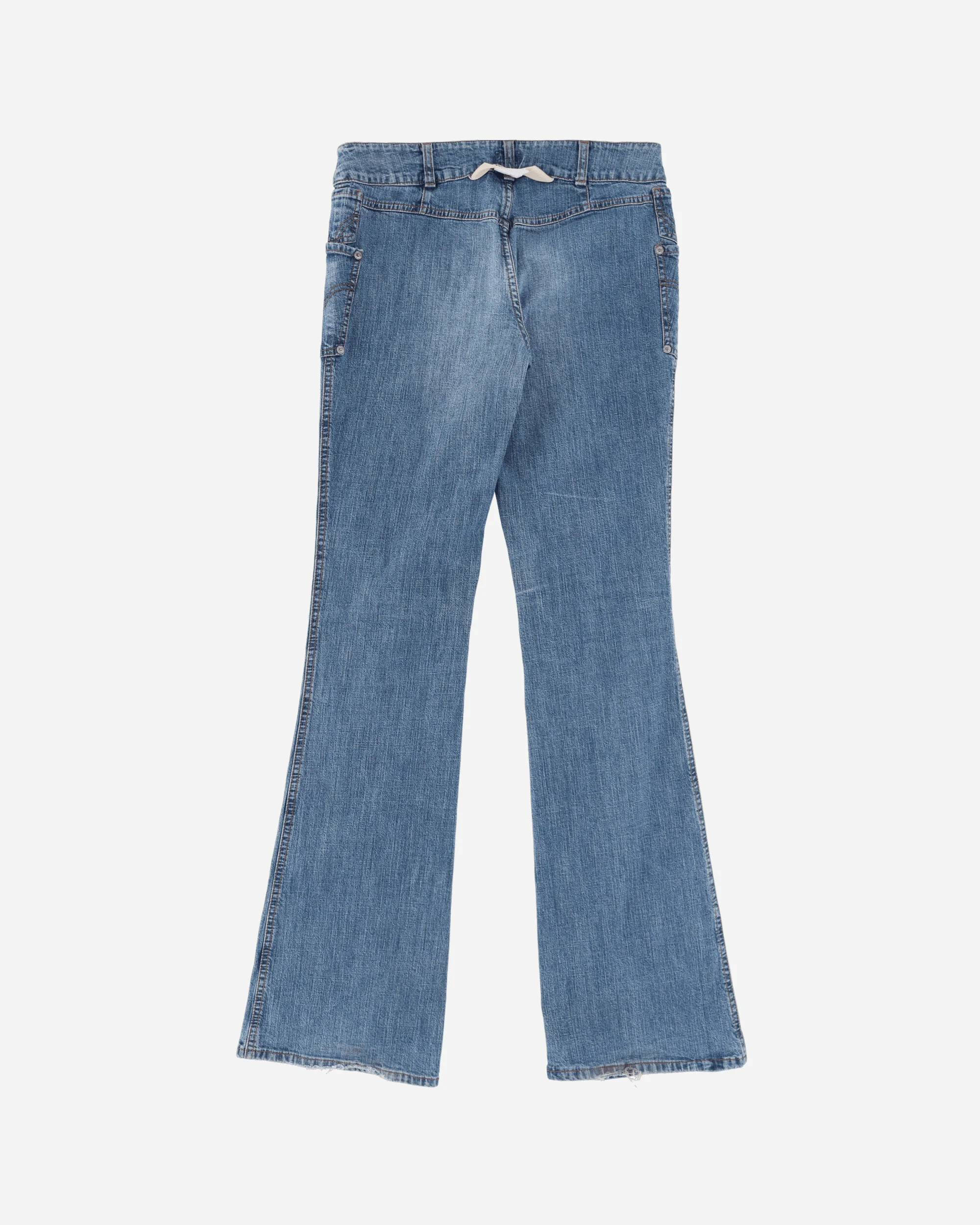 Women's Low Waist Flared Jeans Blue - Image 2