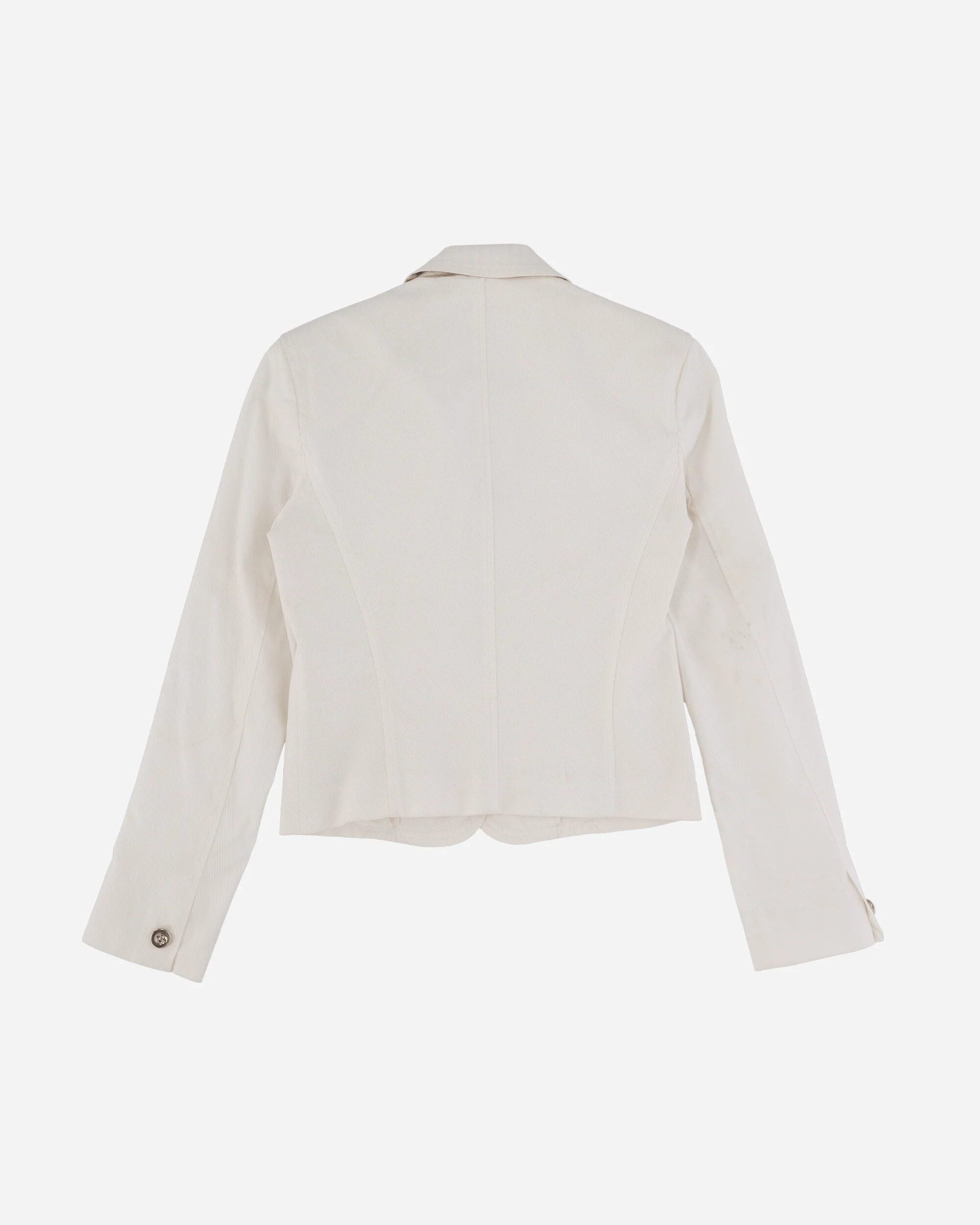 Women's Single Line Blazer White - Image 2