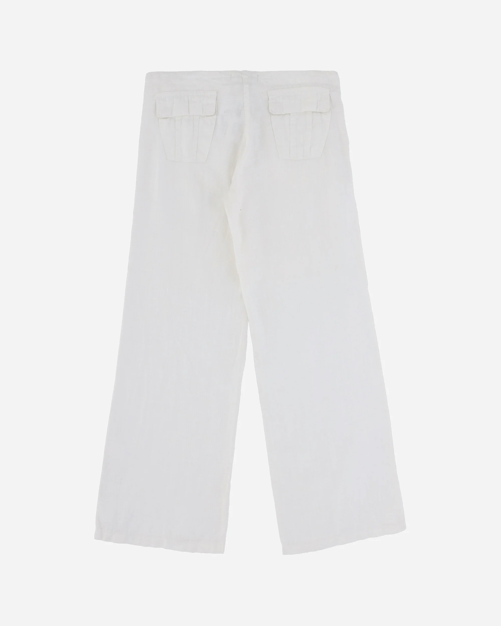 Women's Flared Trousers White - Image 2