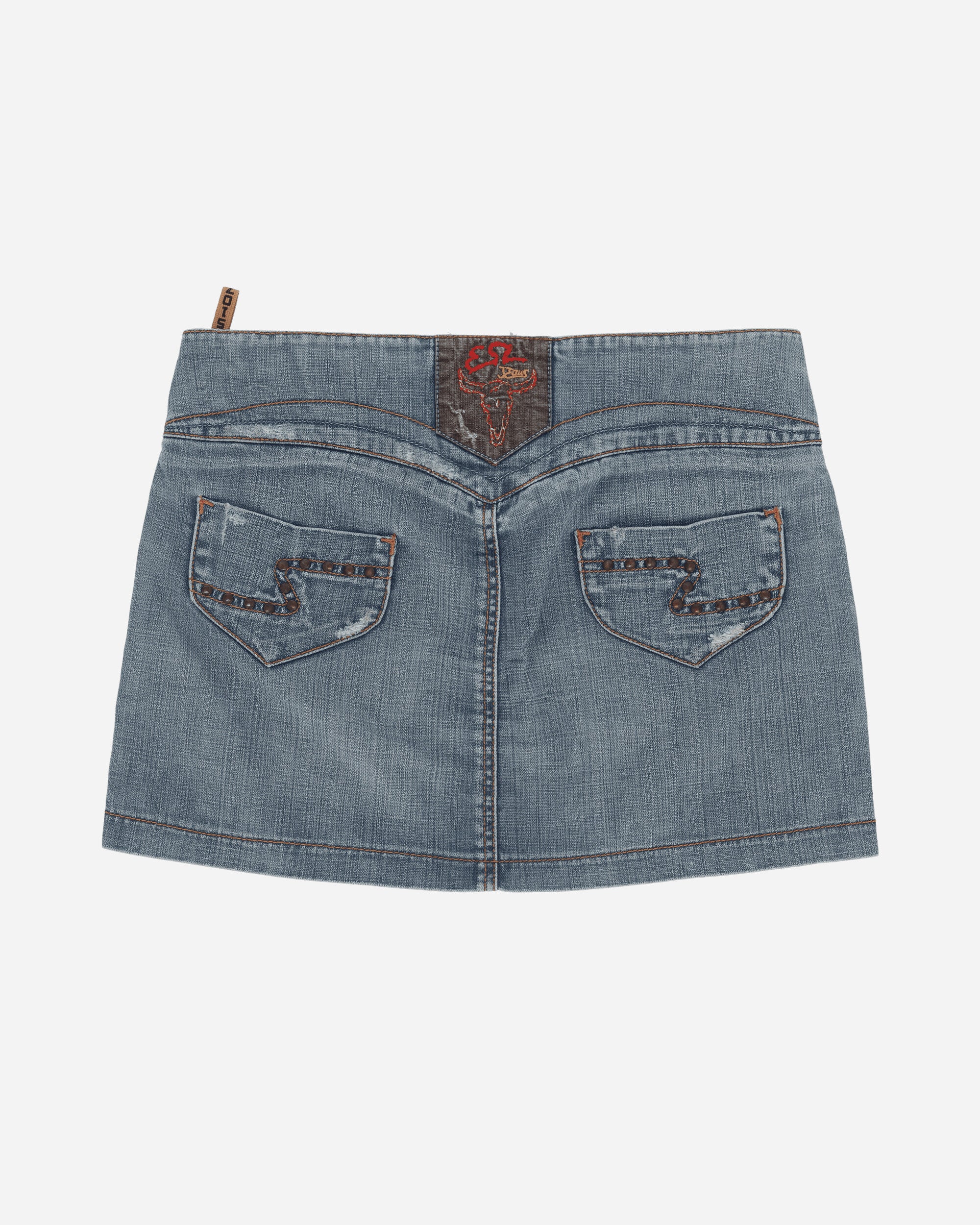Women's Denim Mini Skirt Blue - Image 2