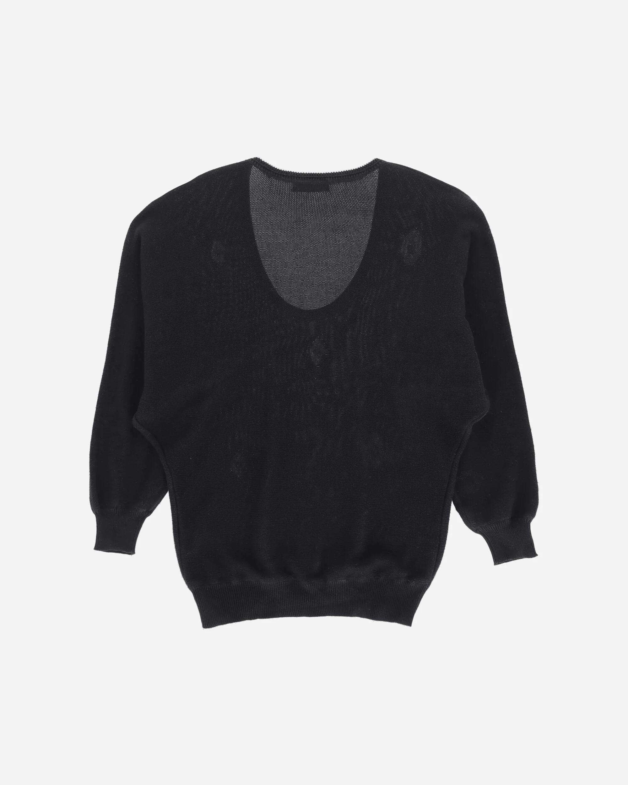 Women's Scoop Neck Sweater Black - Image 2