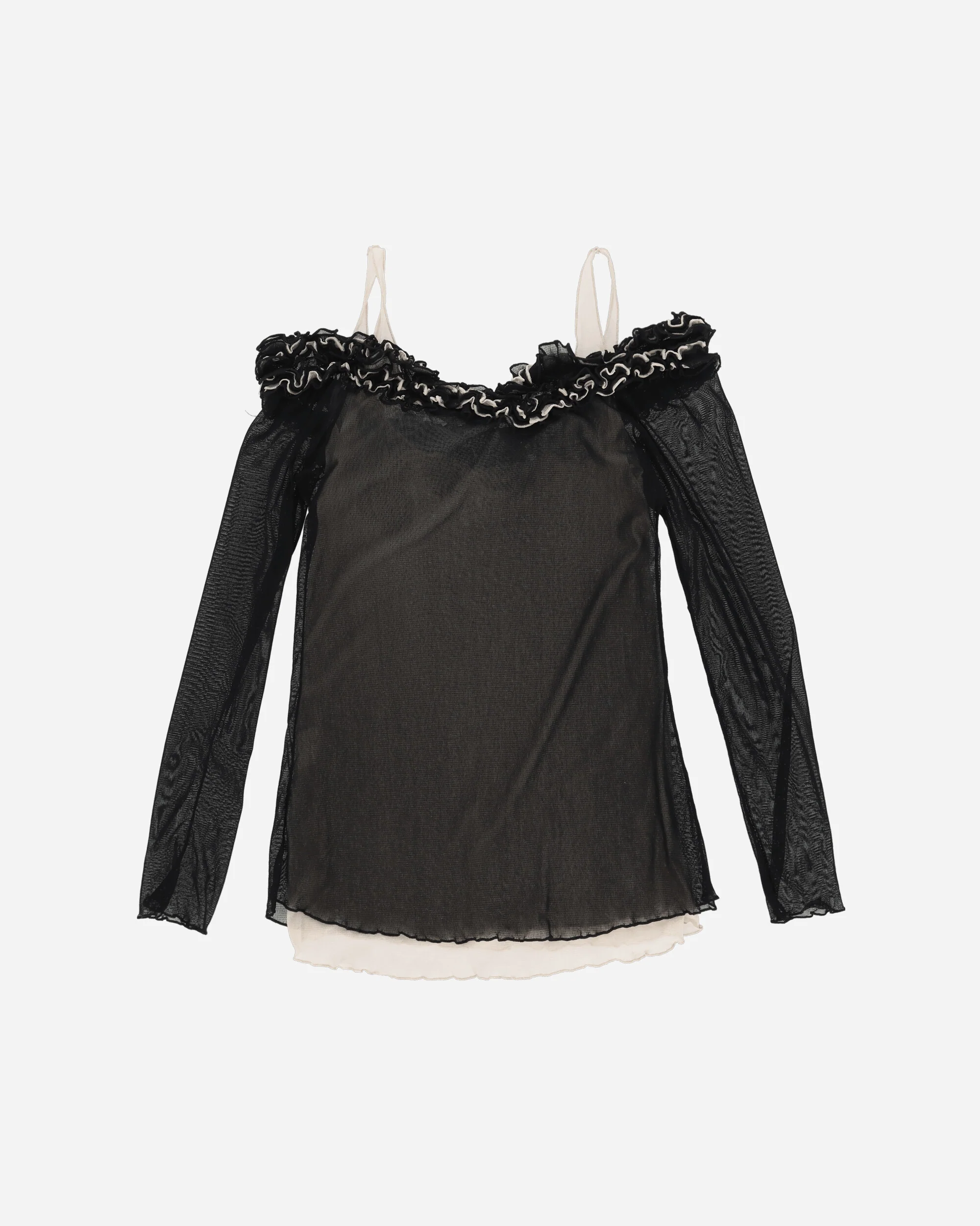 Women's Longsleeve Top Black - Image 2