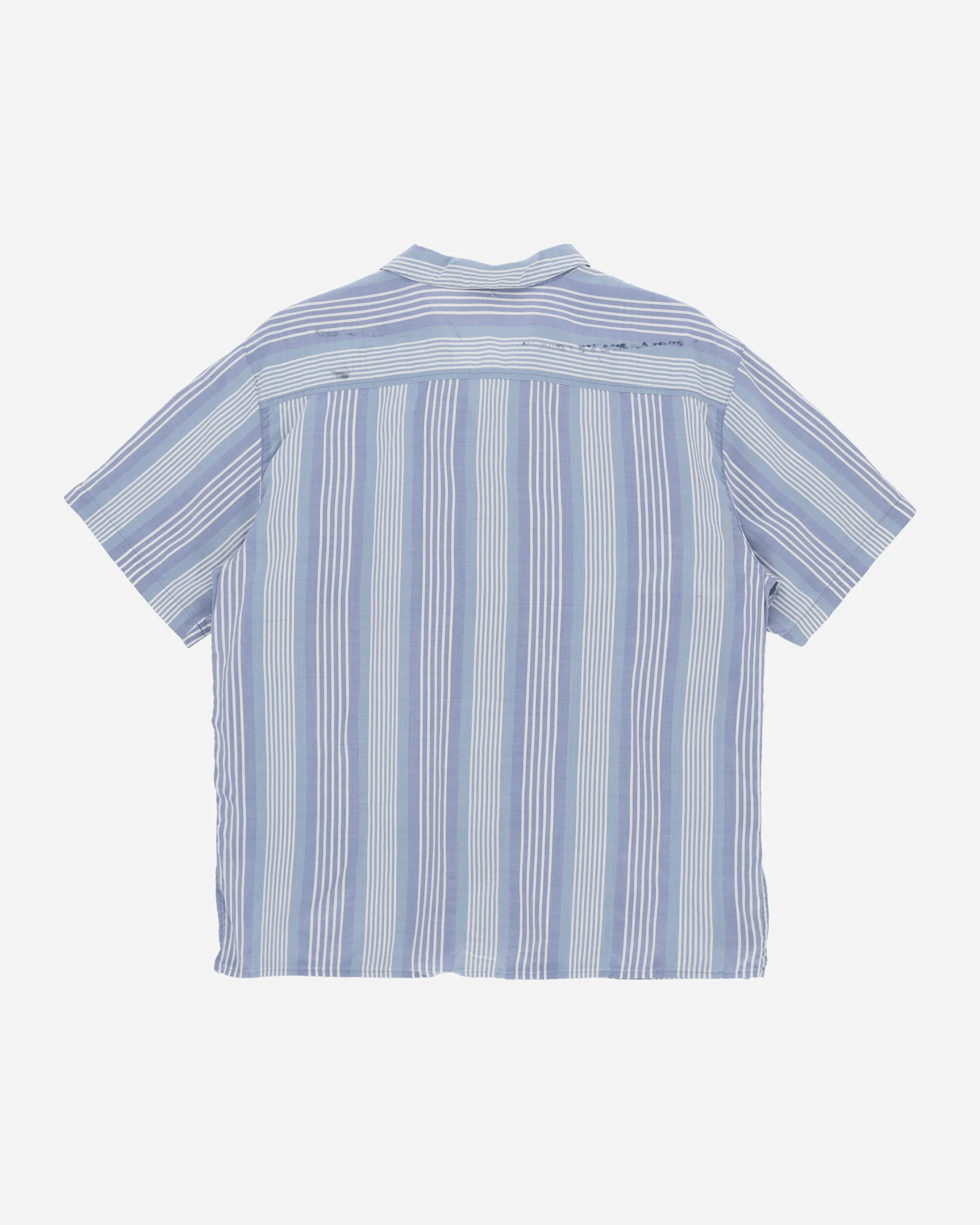 Women's Striped Silk Shirt Grey - Image 2