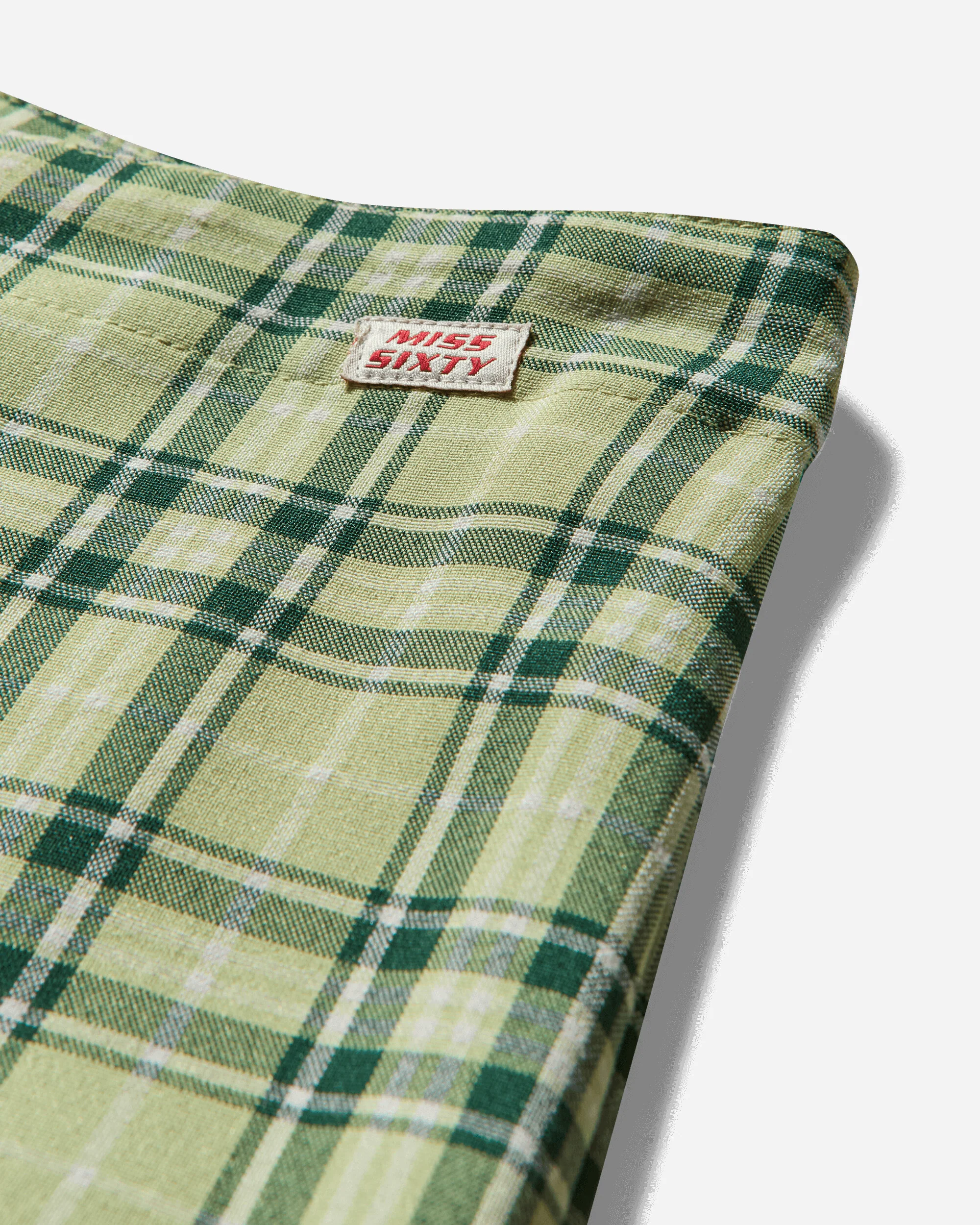 Women's Checked Trousers Green - Image 4