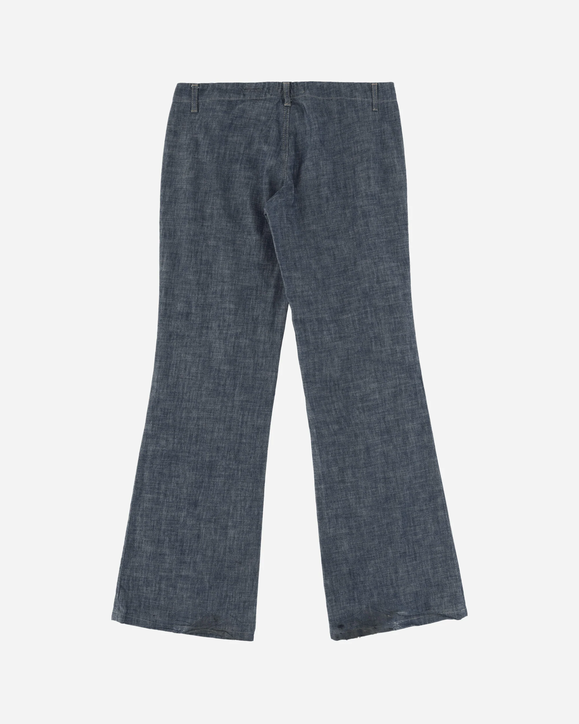 Women's Low Waist Bootcut Jeans Blue - Image 2