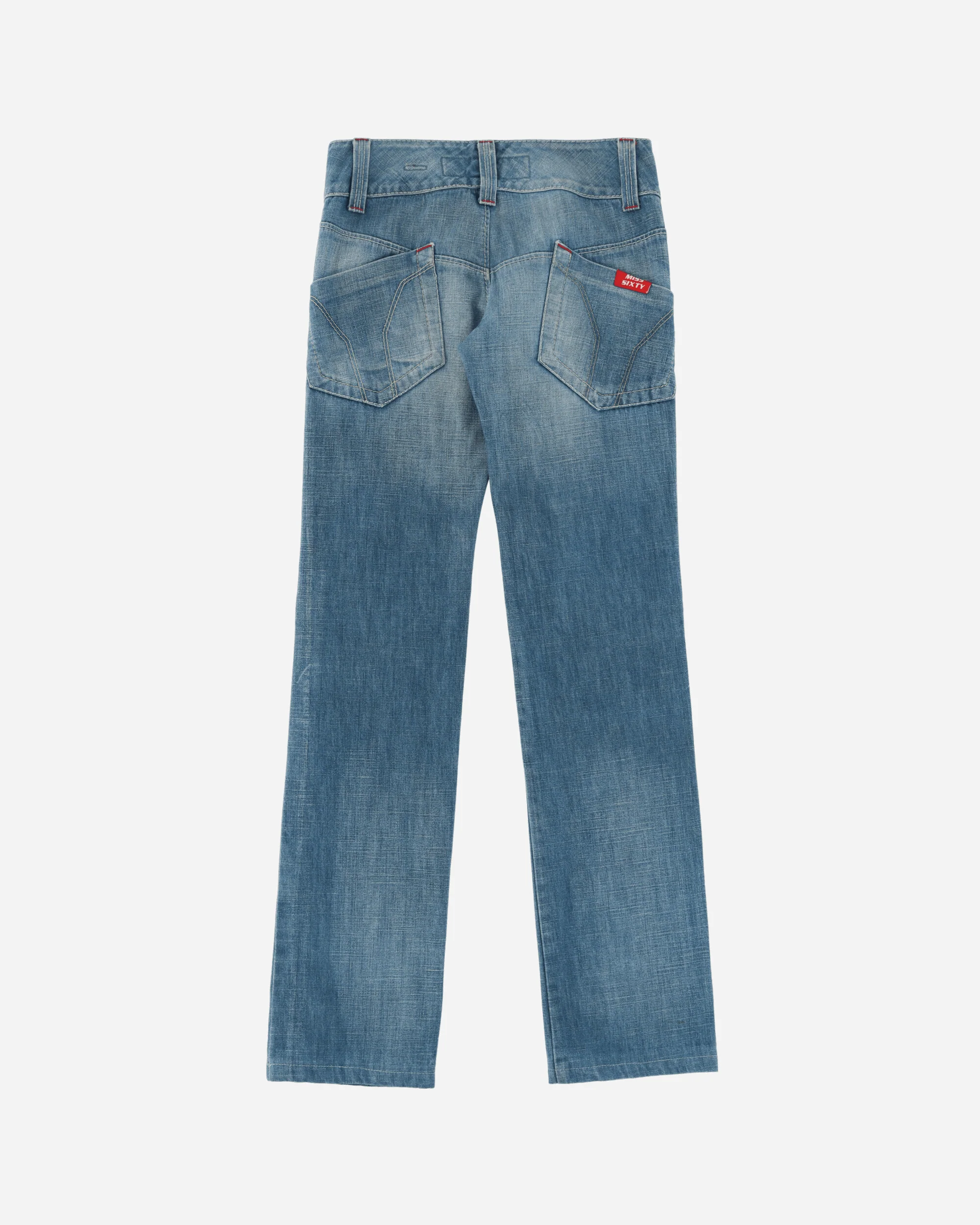 Women's Low Waist Flared Jeans Blue - Image 2