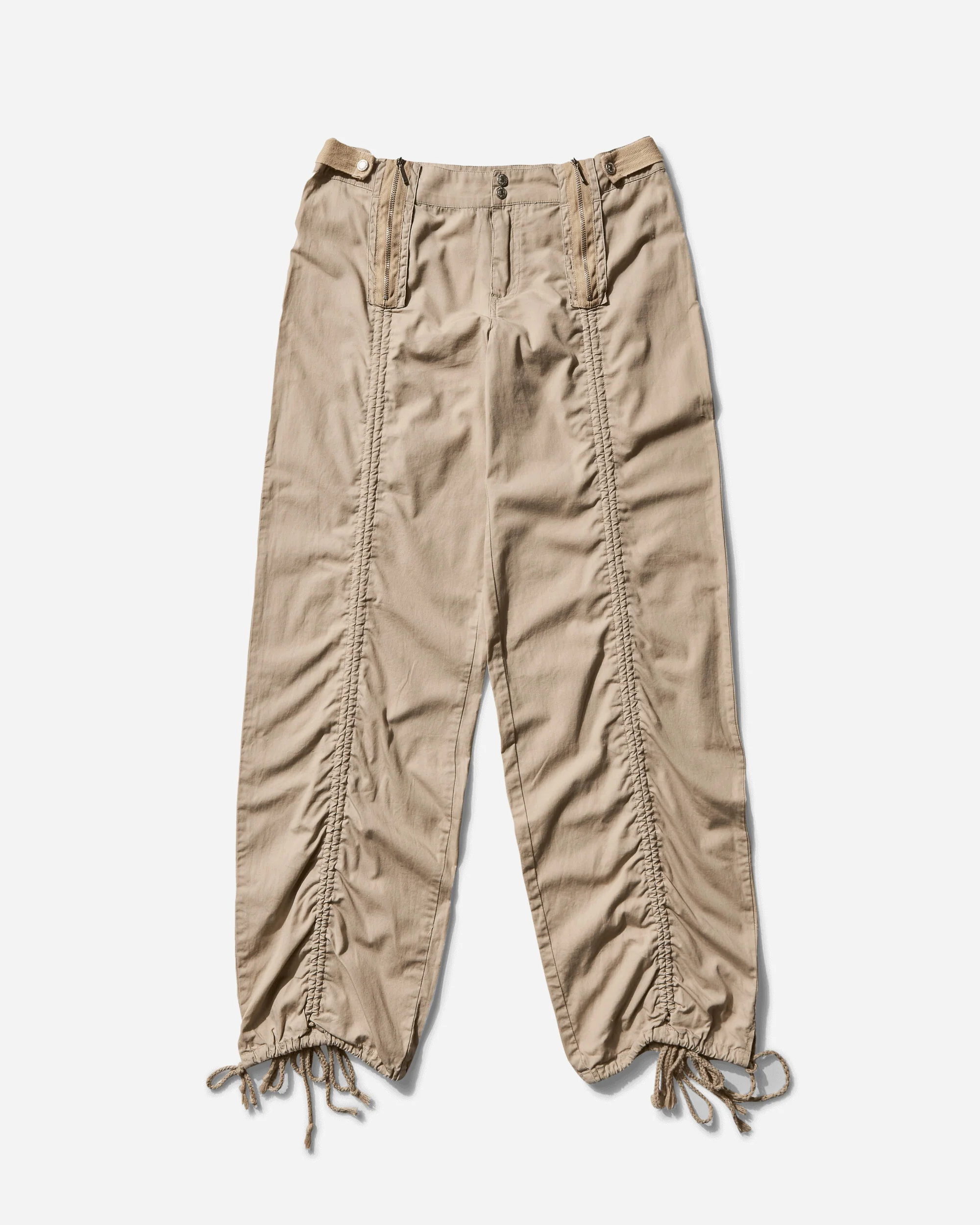 Women's Cotton Trousers Beige - Image 2