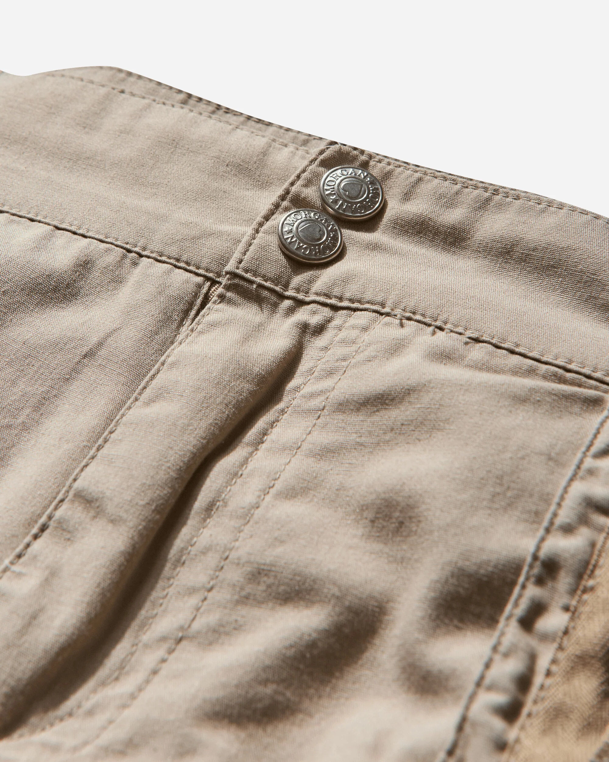 Women's Cotton Trousers Beige - Image 3