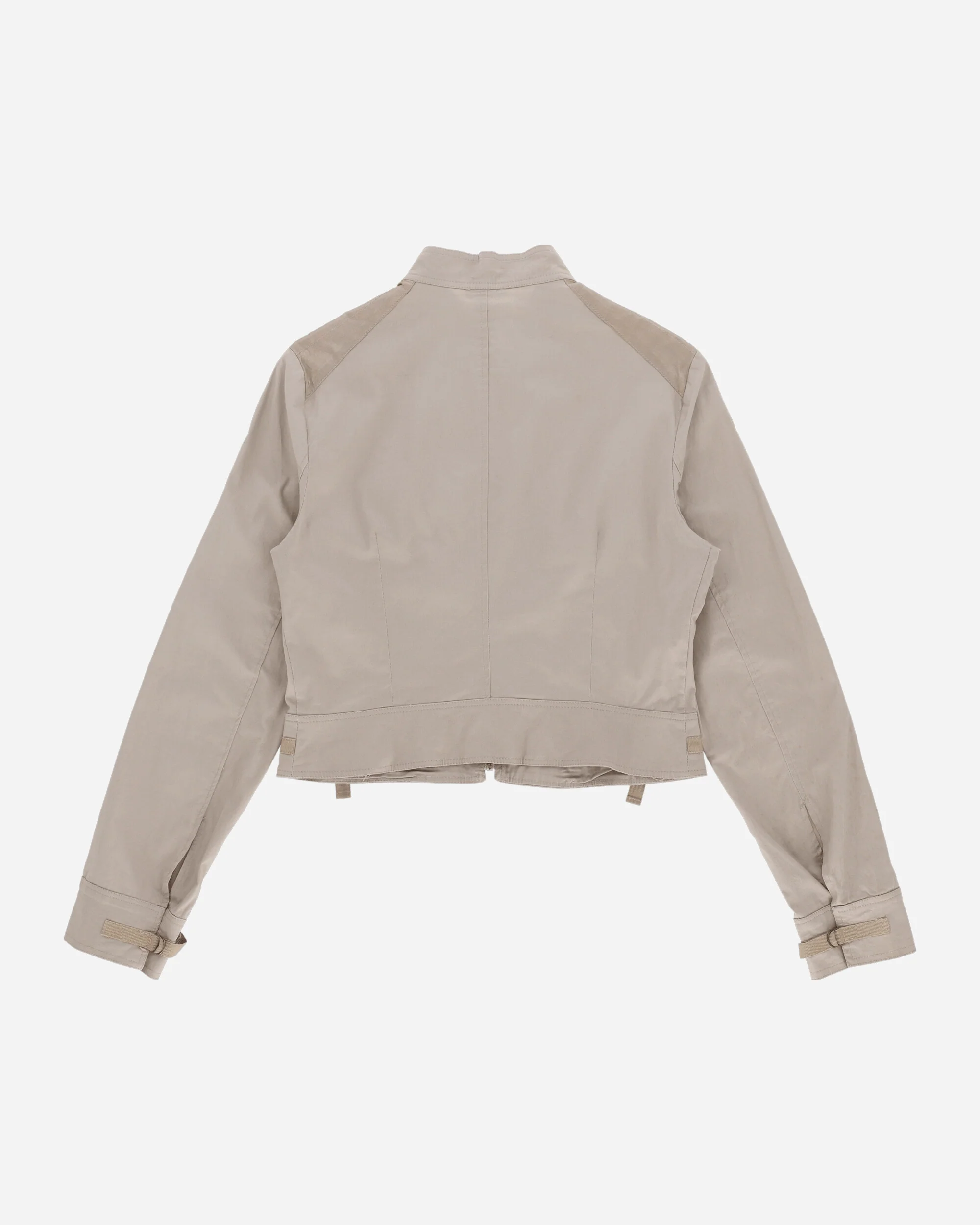 Women's Net Chest Pockets Jacket Beige - Image 2