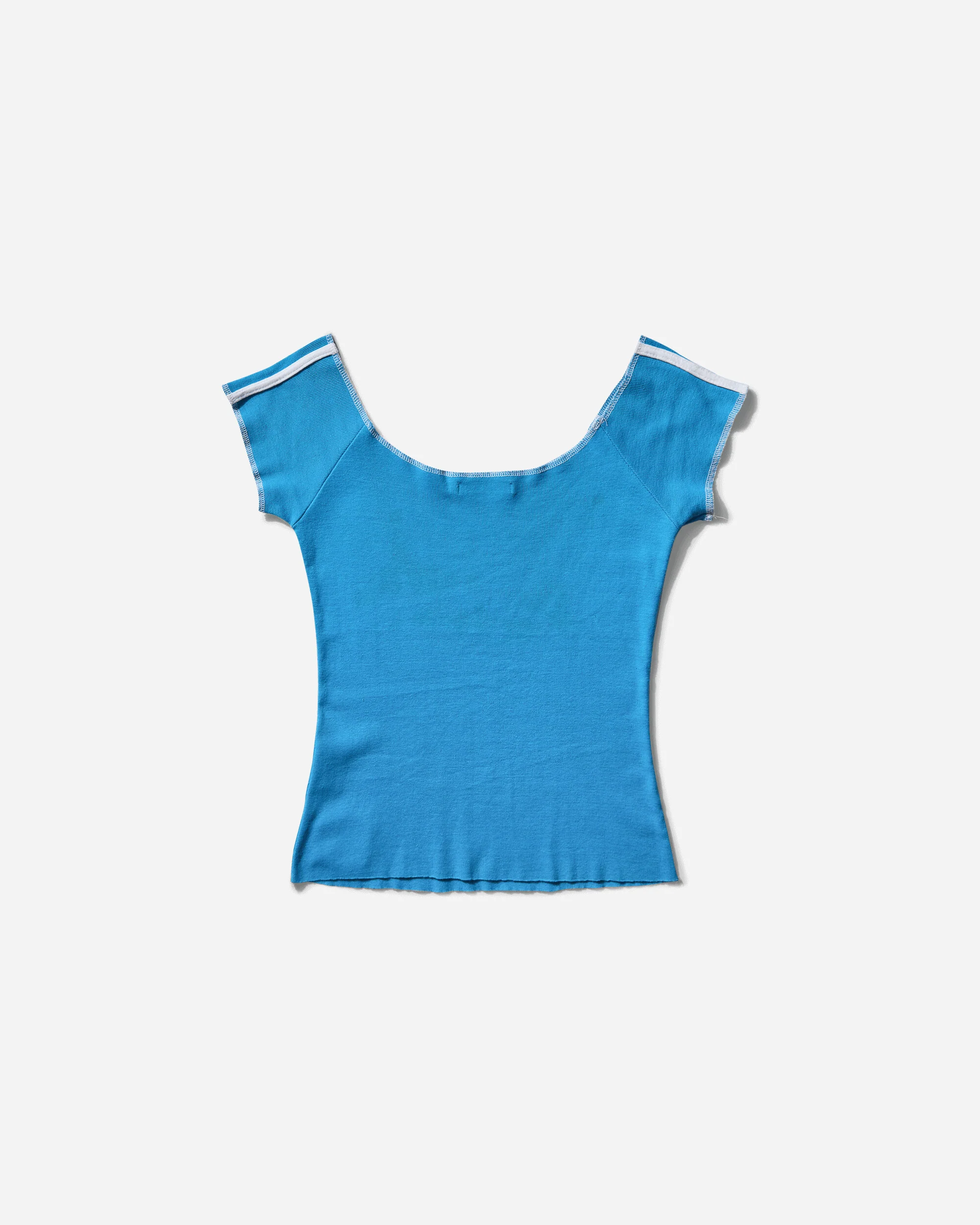 Women's Italia Soccer Top Blue - Image 2