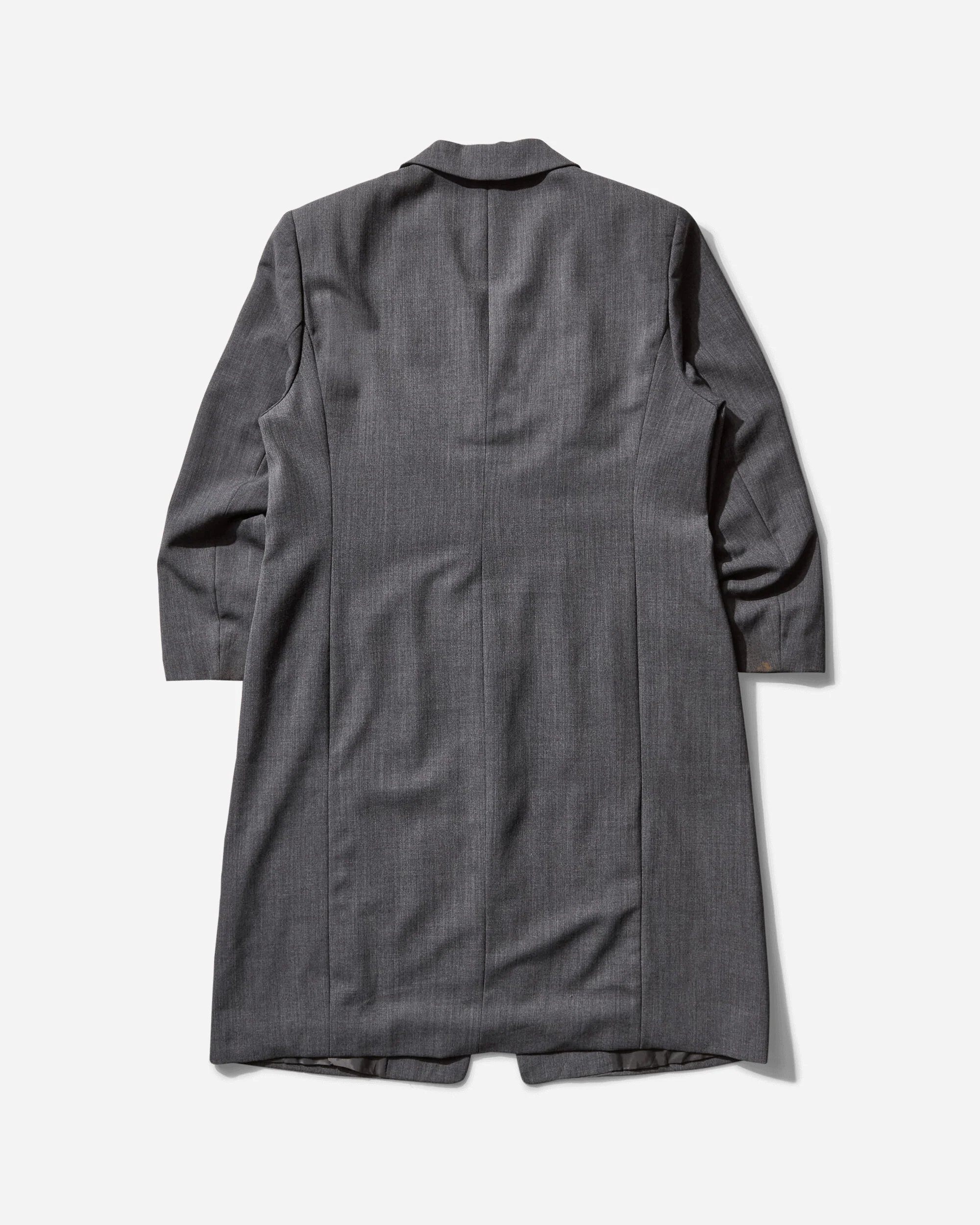 Women's Wool Single Line Trench Coat Grey - Image 2