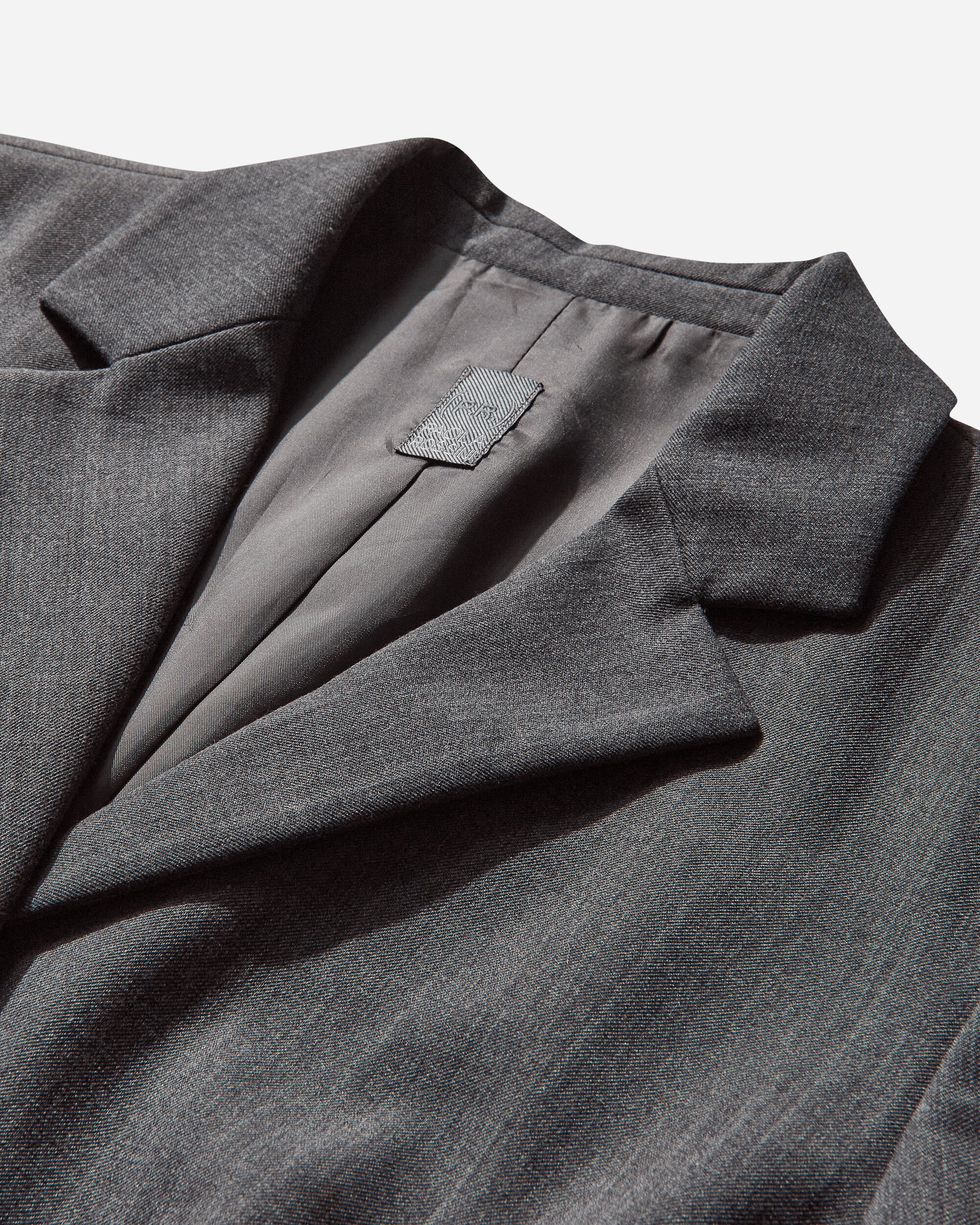Women's Wool Single Line Trench Coat Grey - Image 3